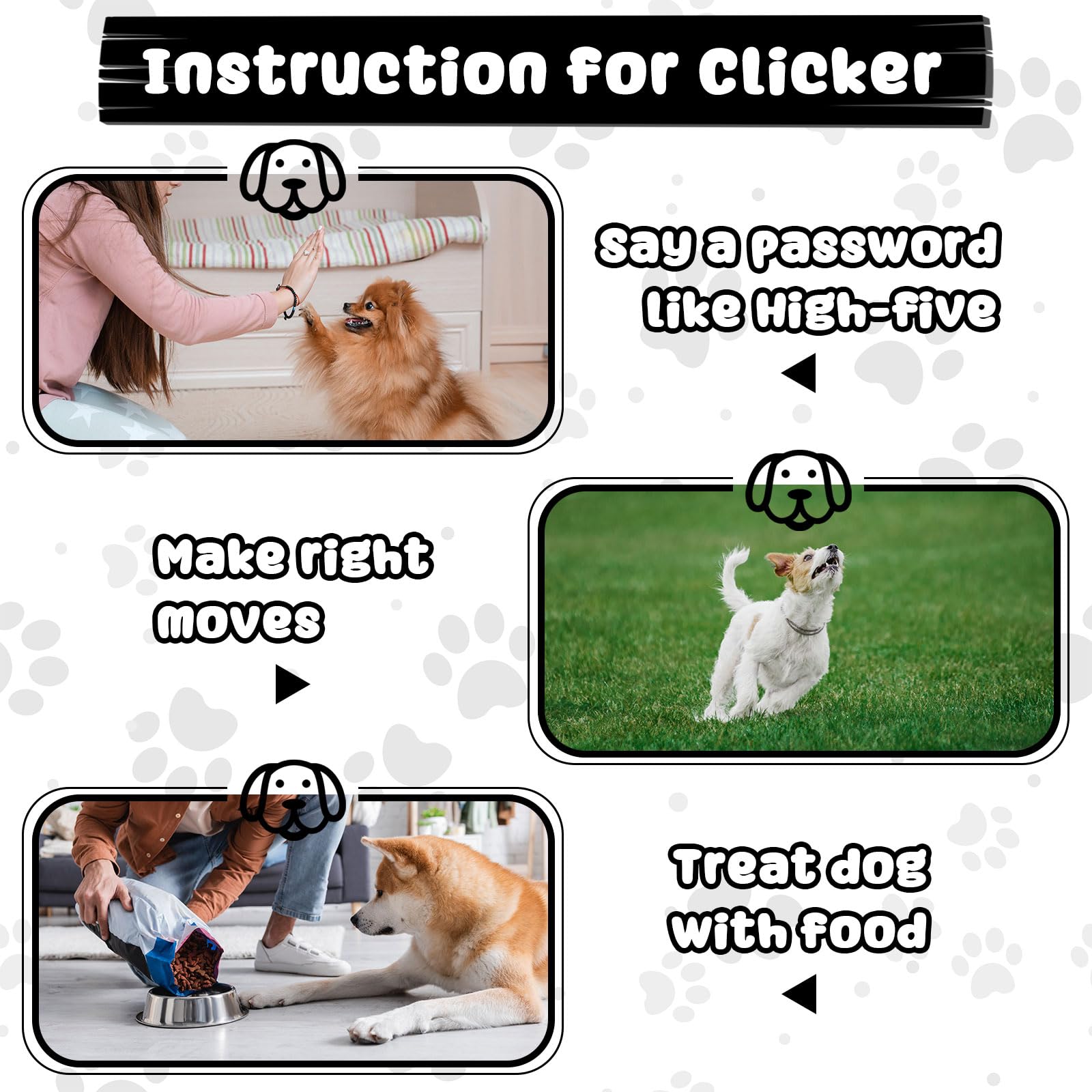 Frienda 18 Pieces Dog Training Clicker, Pet Behavioral Training Clickers With Wrist Strap For Dogs Cats Puppy Birds Horses (Whit
