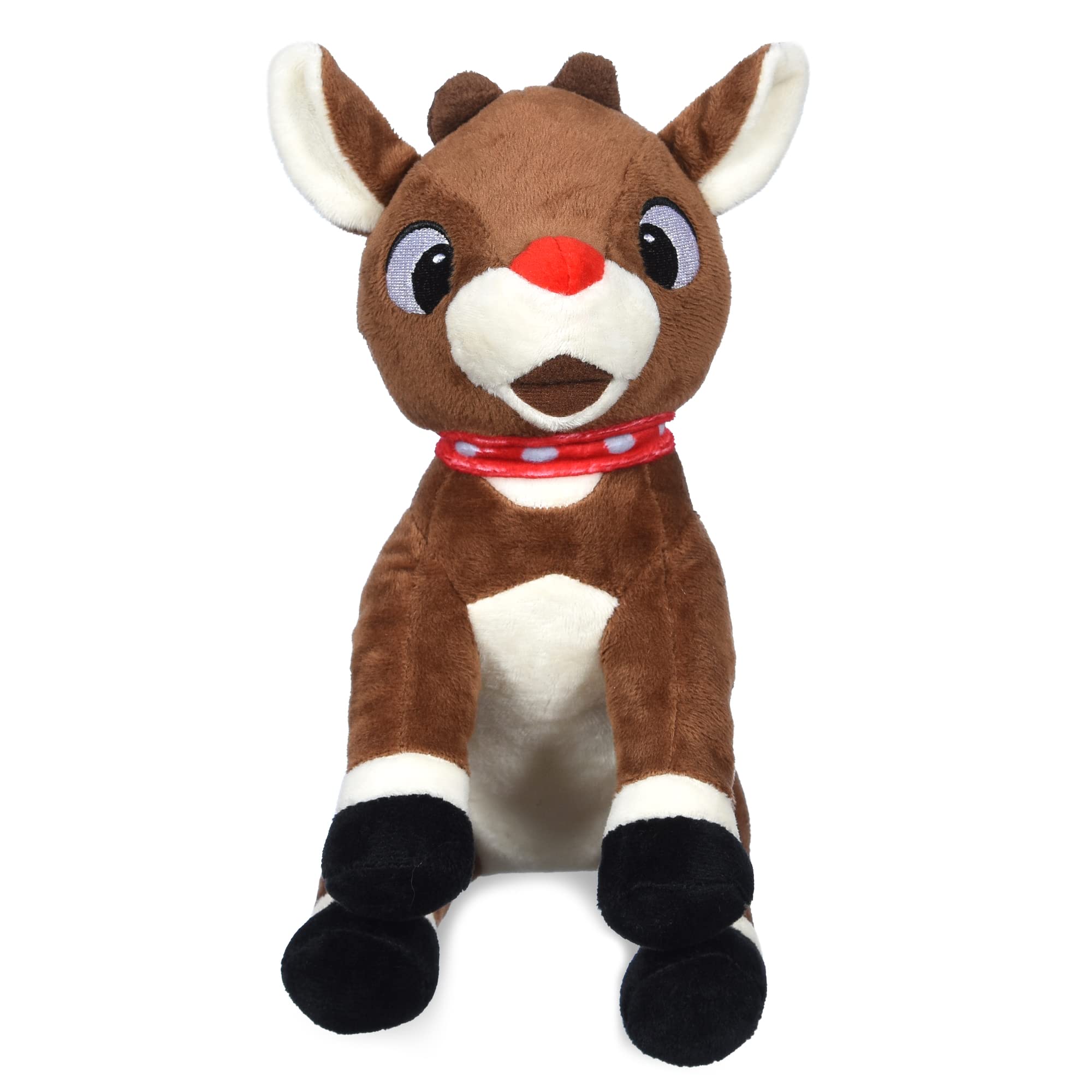 Rudolph The Red-Nosed Reindeer Toys For Dogs - 9 Plush Rudolph Squeaker Dog Toy, Chew Dog Toys - Holiday Toys For Pets, Christ