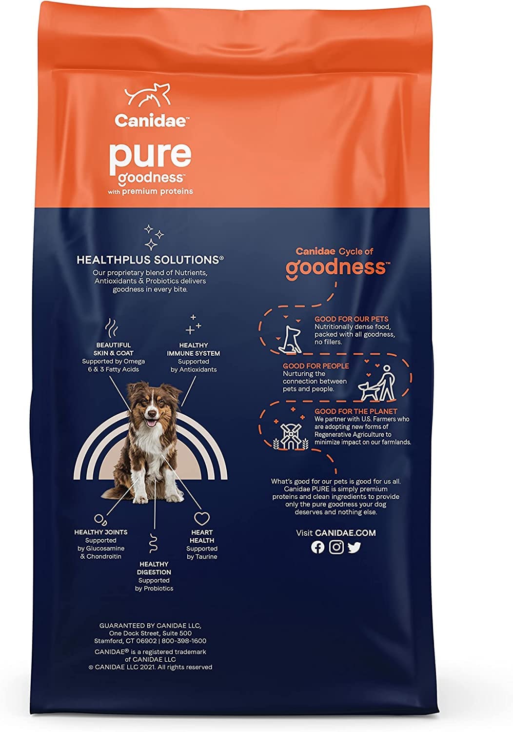 Canidae Pure Limited Ingredient Premium Adult Dry Dog Food, Real Lamb & Sweet Potato Recipe, 12 lbs, Grain Free