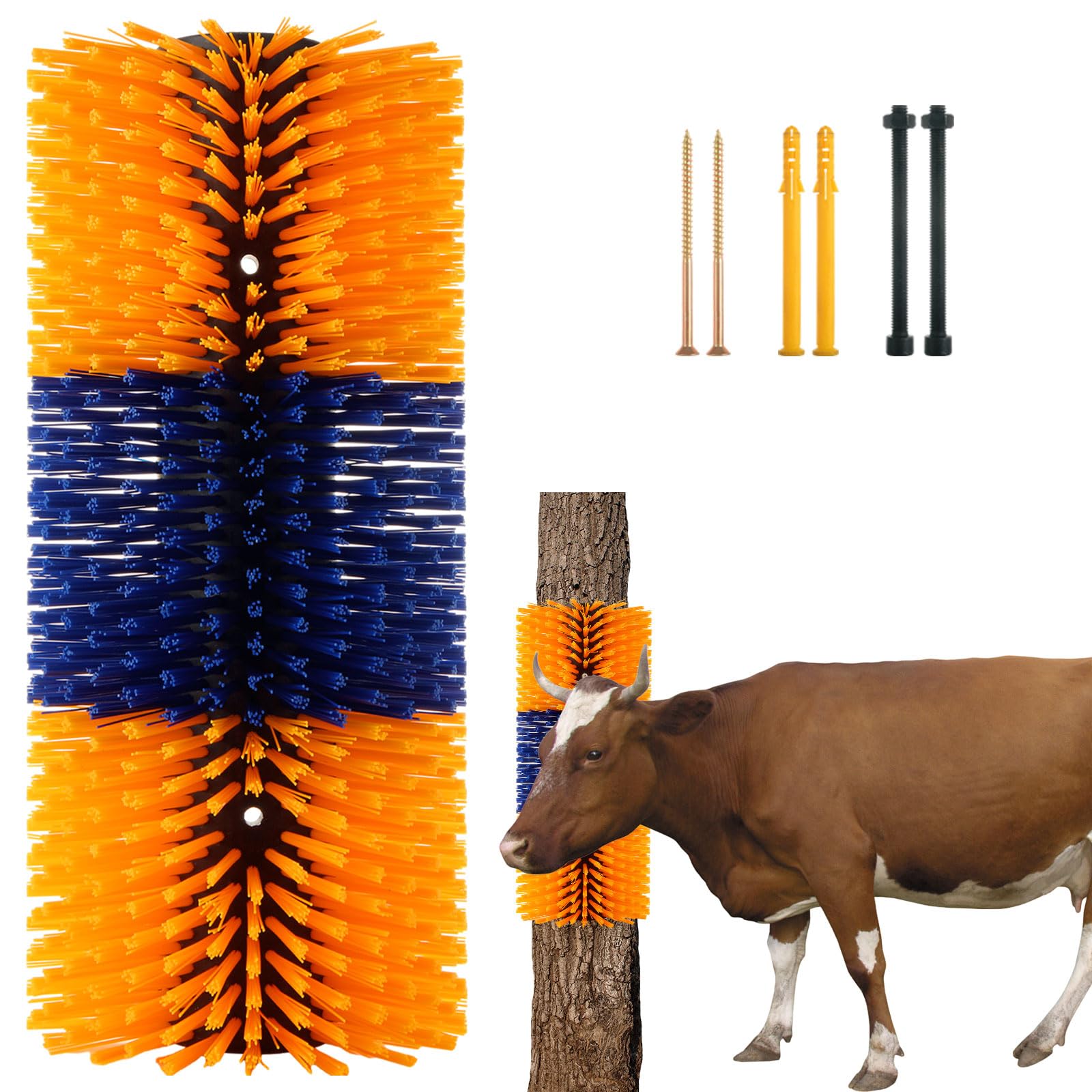 EATHEATY Livestock Scratching Brush - Goat Brushes for Grooming - Pig Cow Brush for Scratching - Cattle Sheep Scratcher Horse Sc