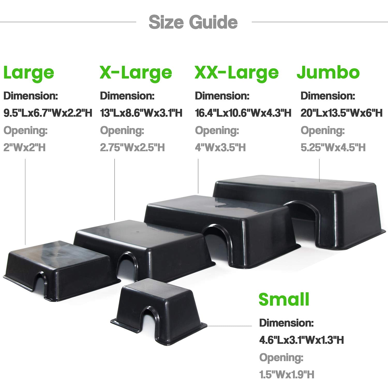 Reptile Hide Box Feel Secure And Safe Gecko Hide Durable Material Easy To Clean Snake Hide Box (Xx-Large)