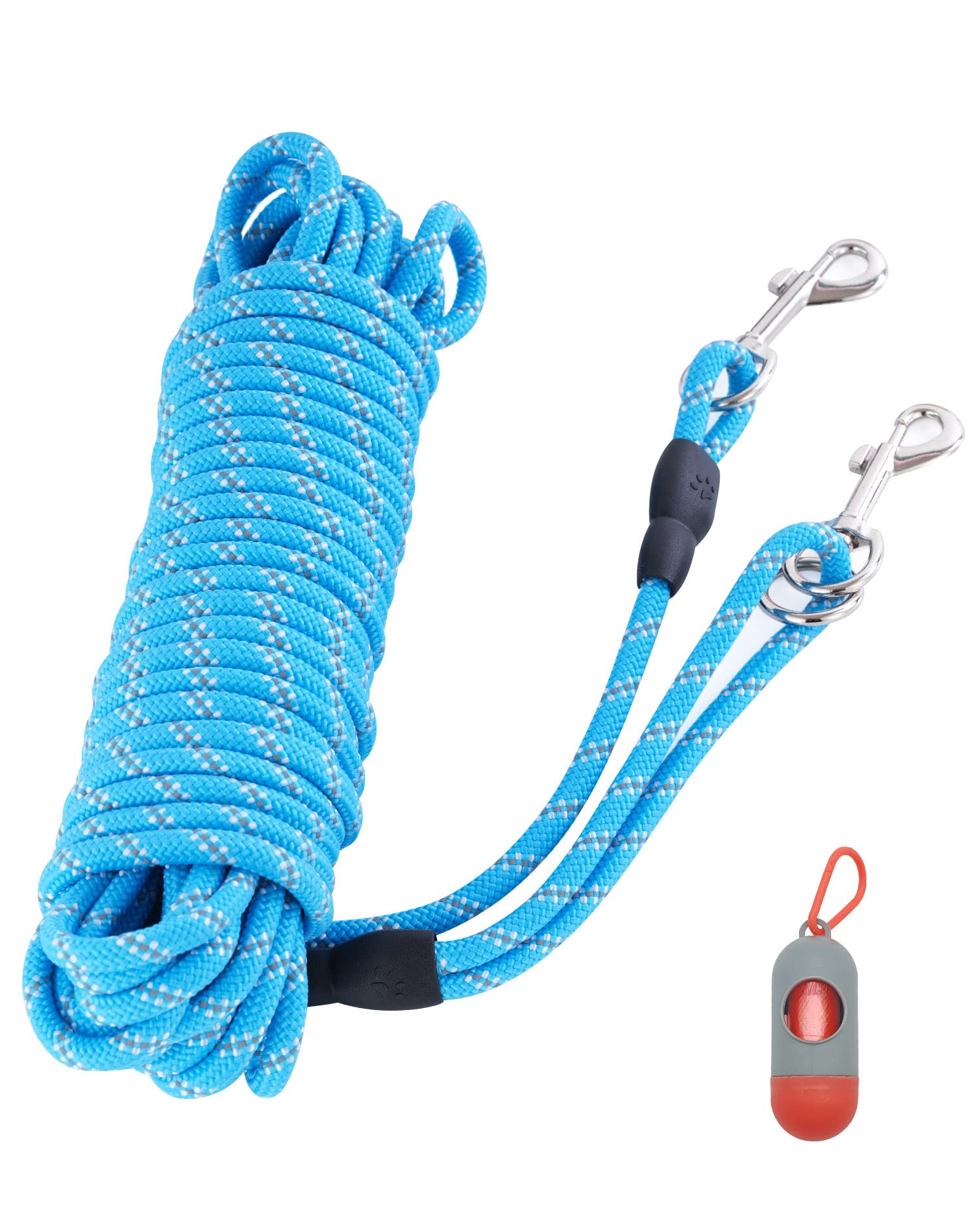 Long Leashes For Dog Training 10Ft 16Ft 30Ft 50Ft 100Ft, Reflective Threads Check Cord Recall Training Agility Dog Lead For Large Medium Small Dogs, Dog Tie-Out Cable For Playing, Camping, Or Backyard
