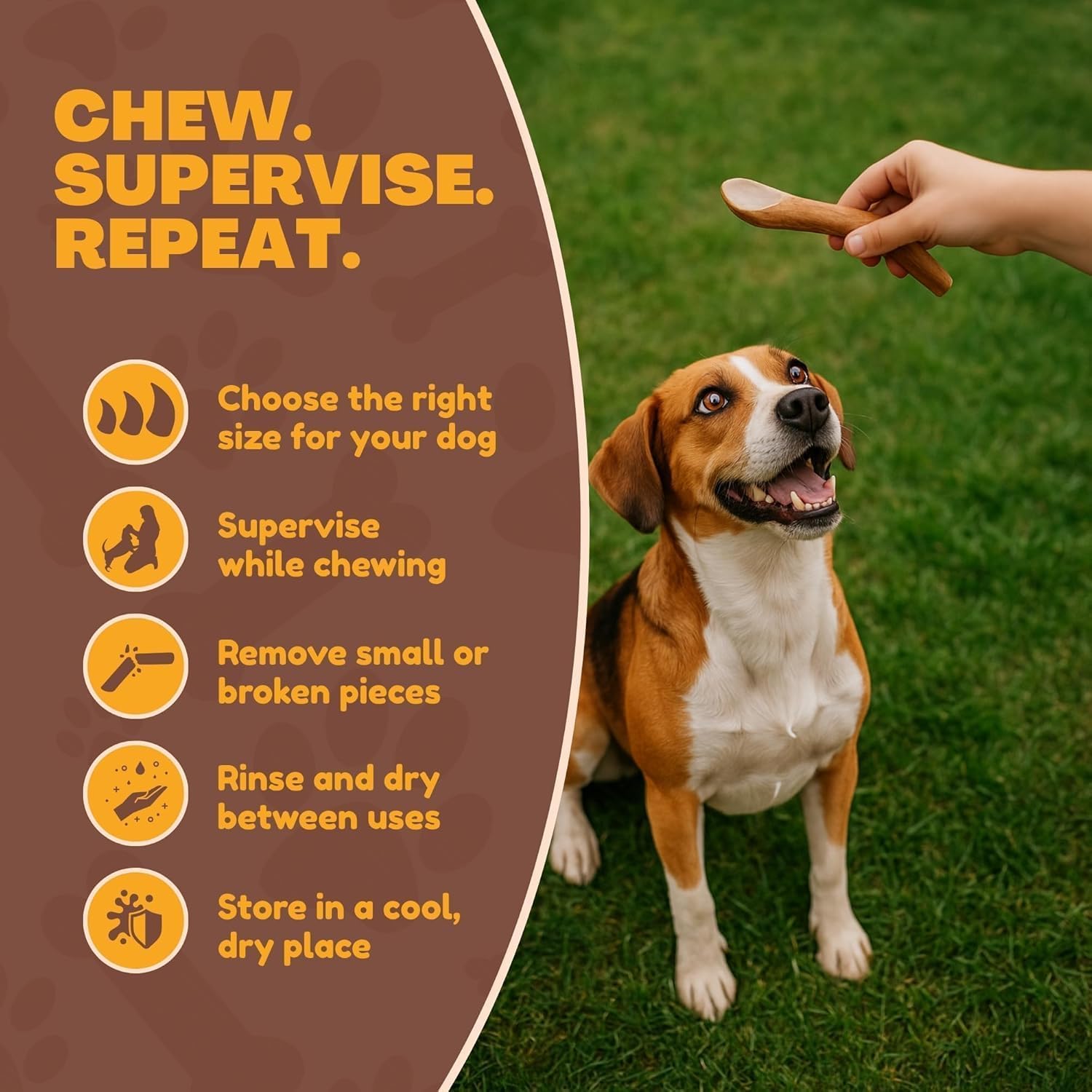 WhiteTail Naturals - Antlers for Small Dogs (10 Pack) Deer Antler Dog Chew Bones for Small Aggressive Chewers - Long Lasting Hor