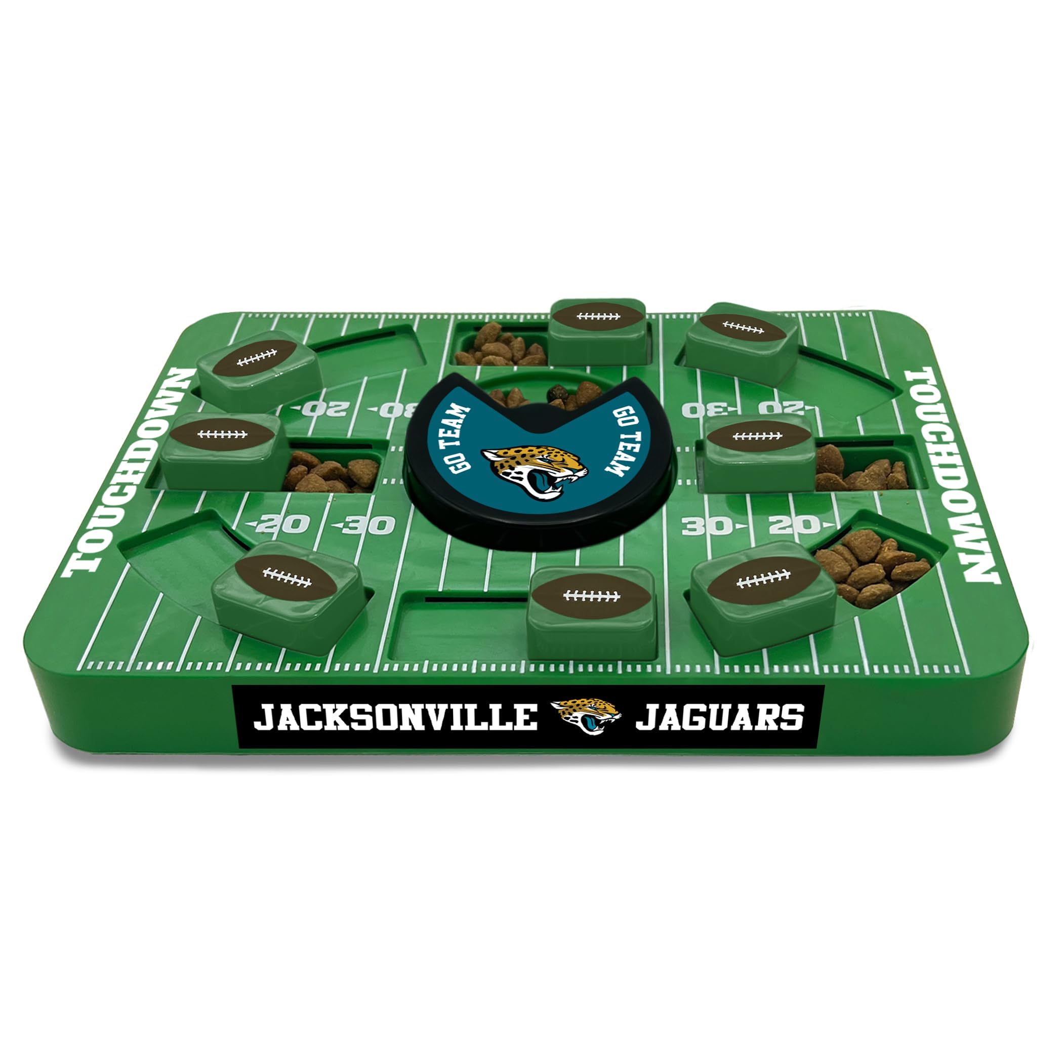 Pets First Jacksonville Jaguars Nfl Dog Puzzle Toy, Large Size, Interactive Treat & Slow Feeding Toy