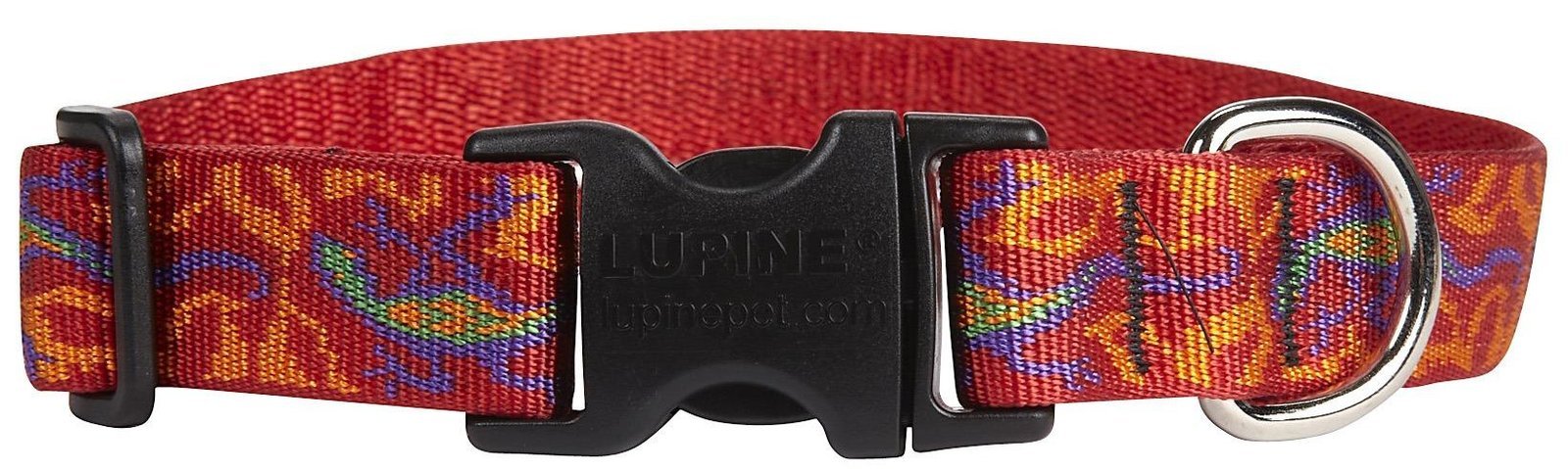 Lupinepet Originals 1' Go Go Gecko 16-28' Adjustable Collar For Large Dogs