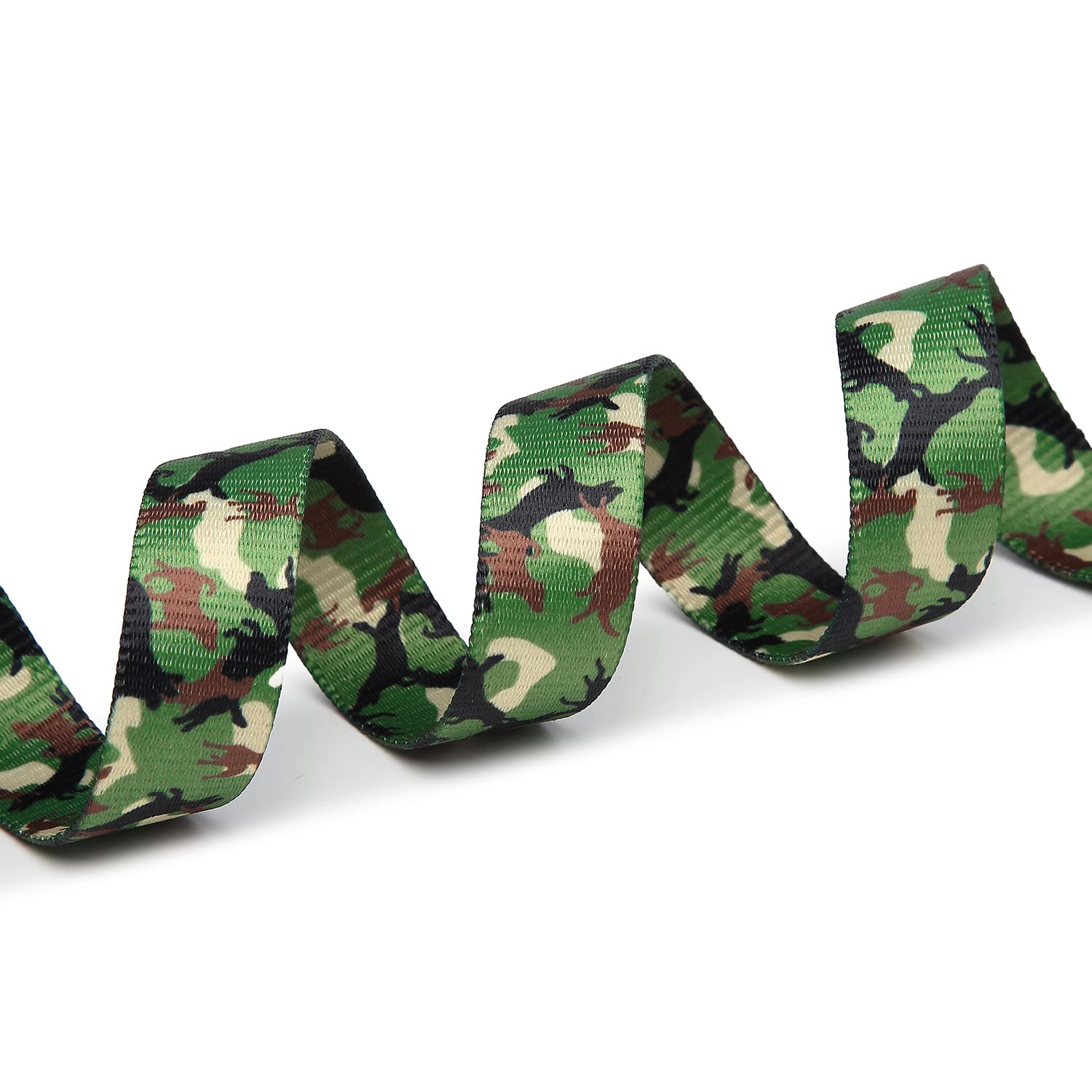 Suredoo Adjustable Dog Collar With Patterns, Ultra Comfy Soft Nylon Breathable Pet Collar For Small Medium Large Dogs (M, Dog Camouflage Green)