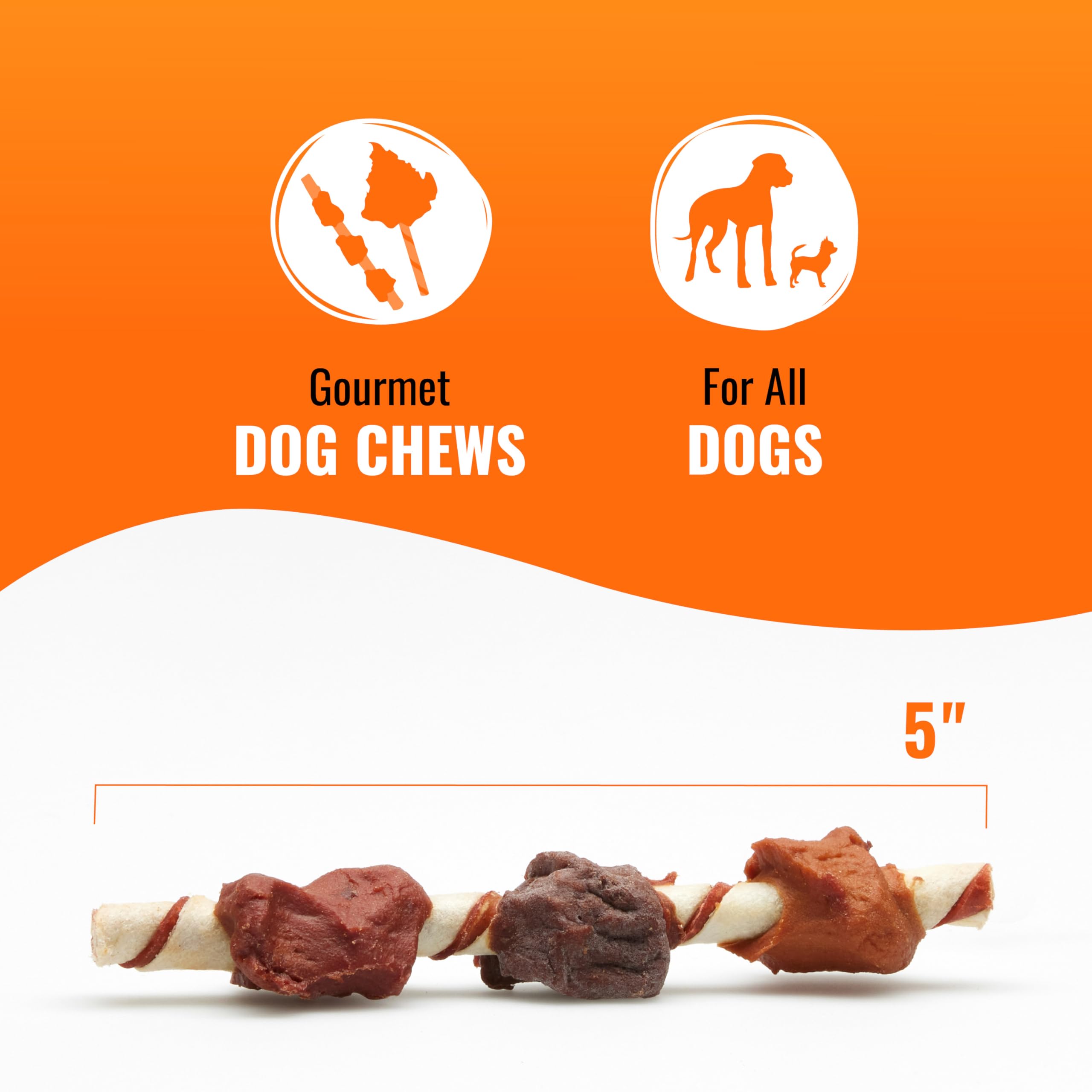 Good N Fun Triple Flavored Rawhide Kabobs for Dogs