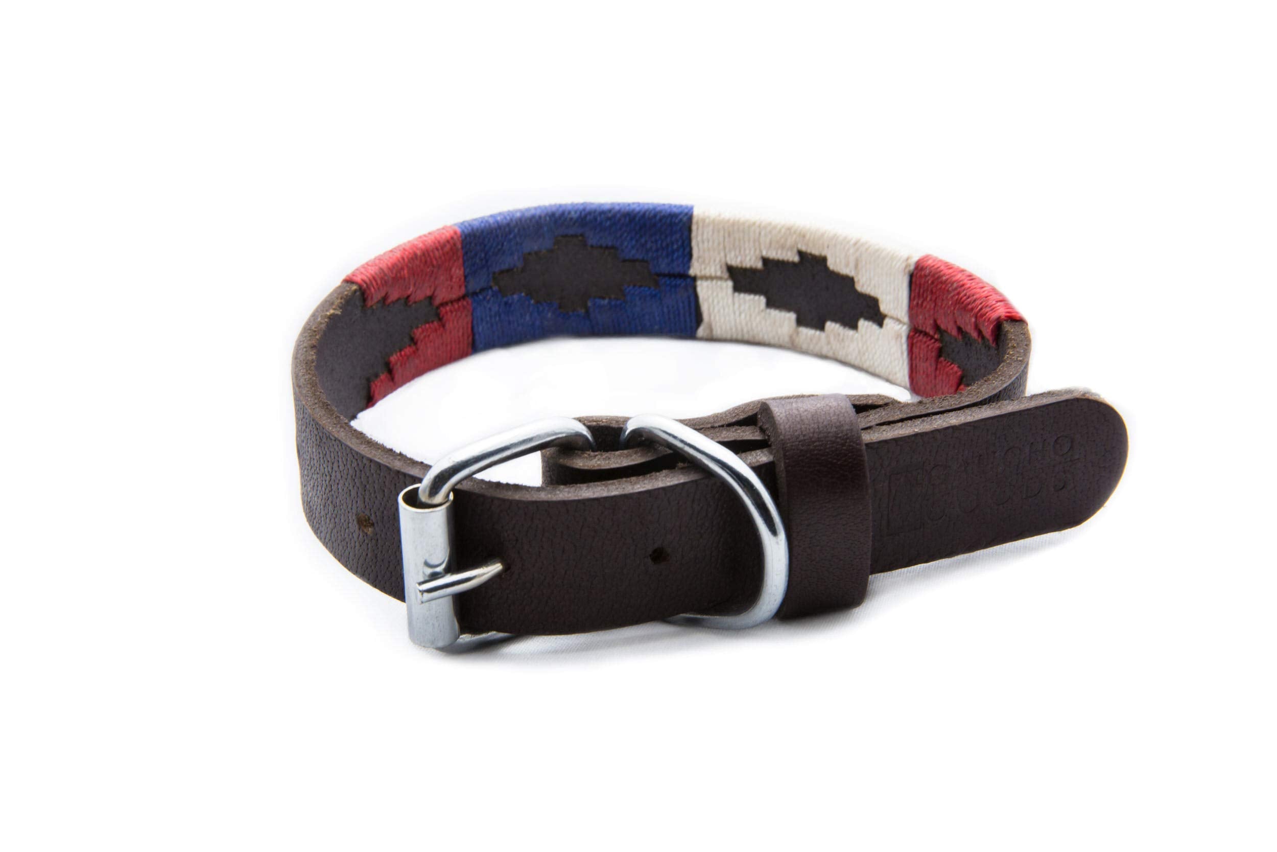 Gaucho Goods Soft Leather Dog Collar - The Patriot (L)