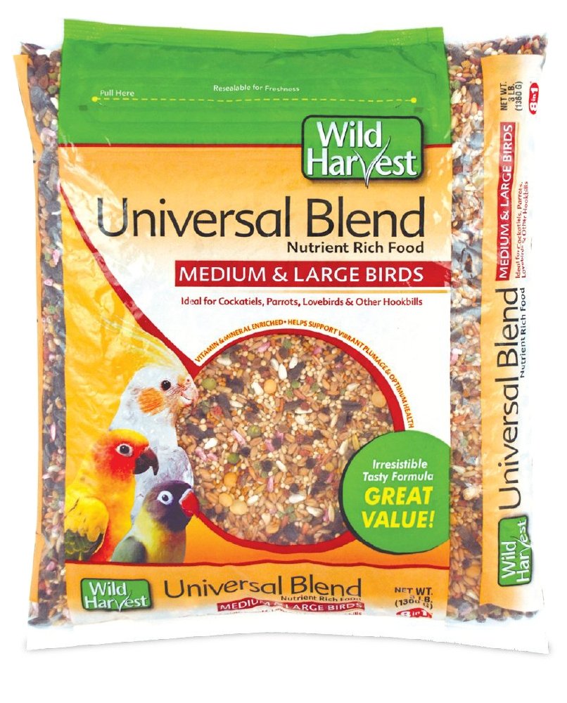 Wild Harvest A1204 Wh Daily Blend Univ Med/Lg Bird 3# Bag, One Size