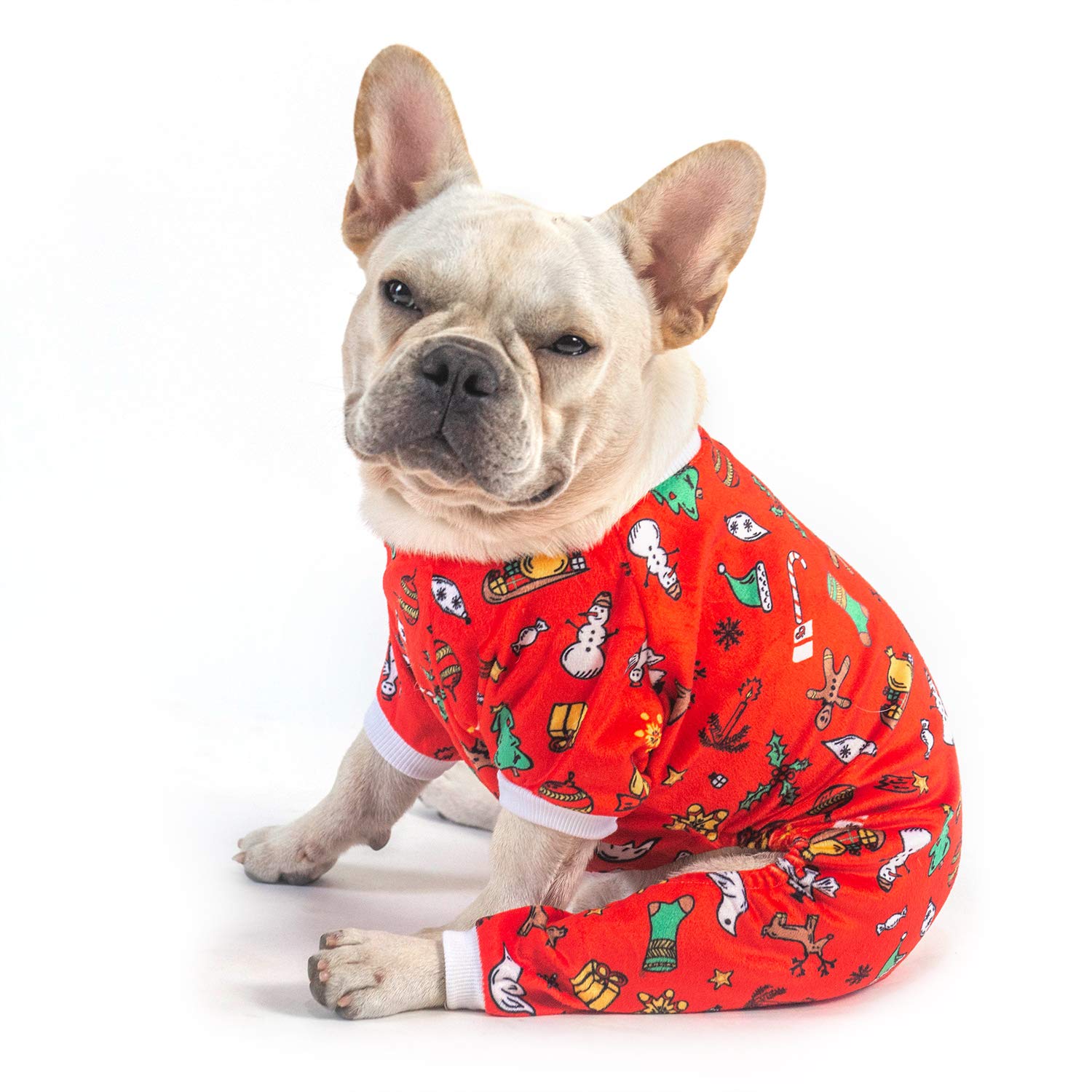 Cutebone Dog Halloween Pajamas Skull Clothes Soft Puppy Pjs For Small Dogs P247S