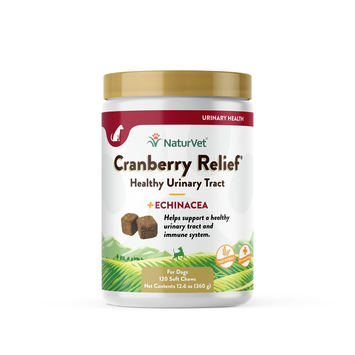 Naturvet – Cranberry Relief Plus Echinacea – Helps Support A Healthy Urinary Tract & Immune System – 120 Soft Chews