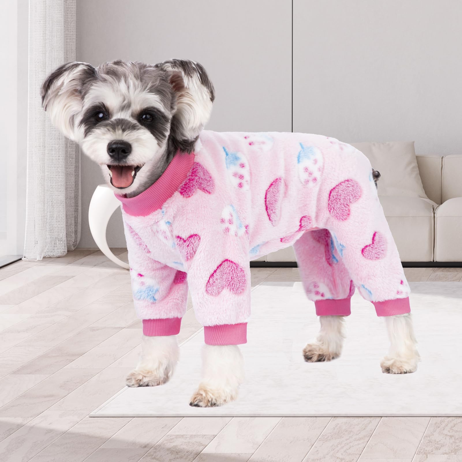Pajamas For Small Dogs, Winter Onesie, Warm Velvet Puppy Jumpsuit, Bodysuits, Girl Boy Winter Clothes For Chihuahua, Yorkie, Tea