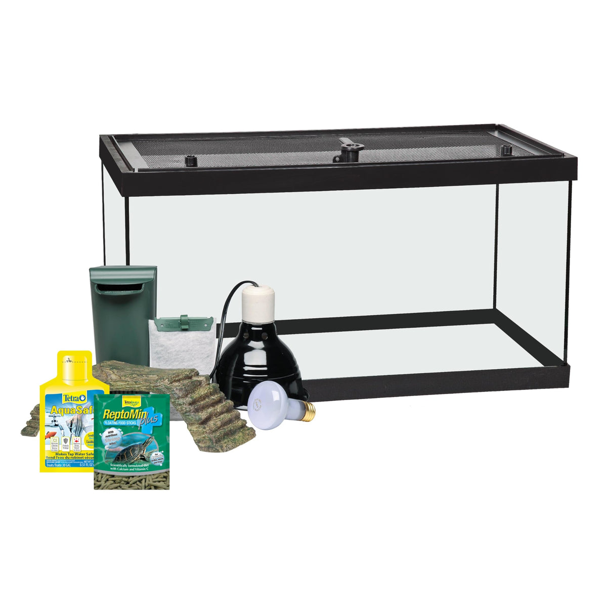 Tetra Reptohabitat Kit For Aquatic Reptiles And Amphibians, 15 Gallons, Create A Home For Aquatic Juvenile Turtles, Frogs, Newts
