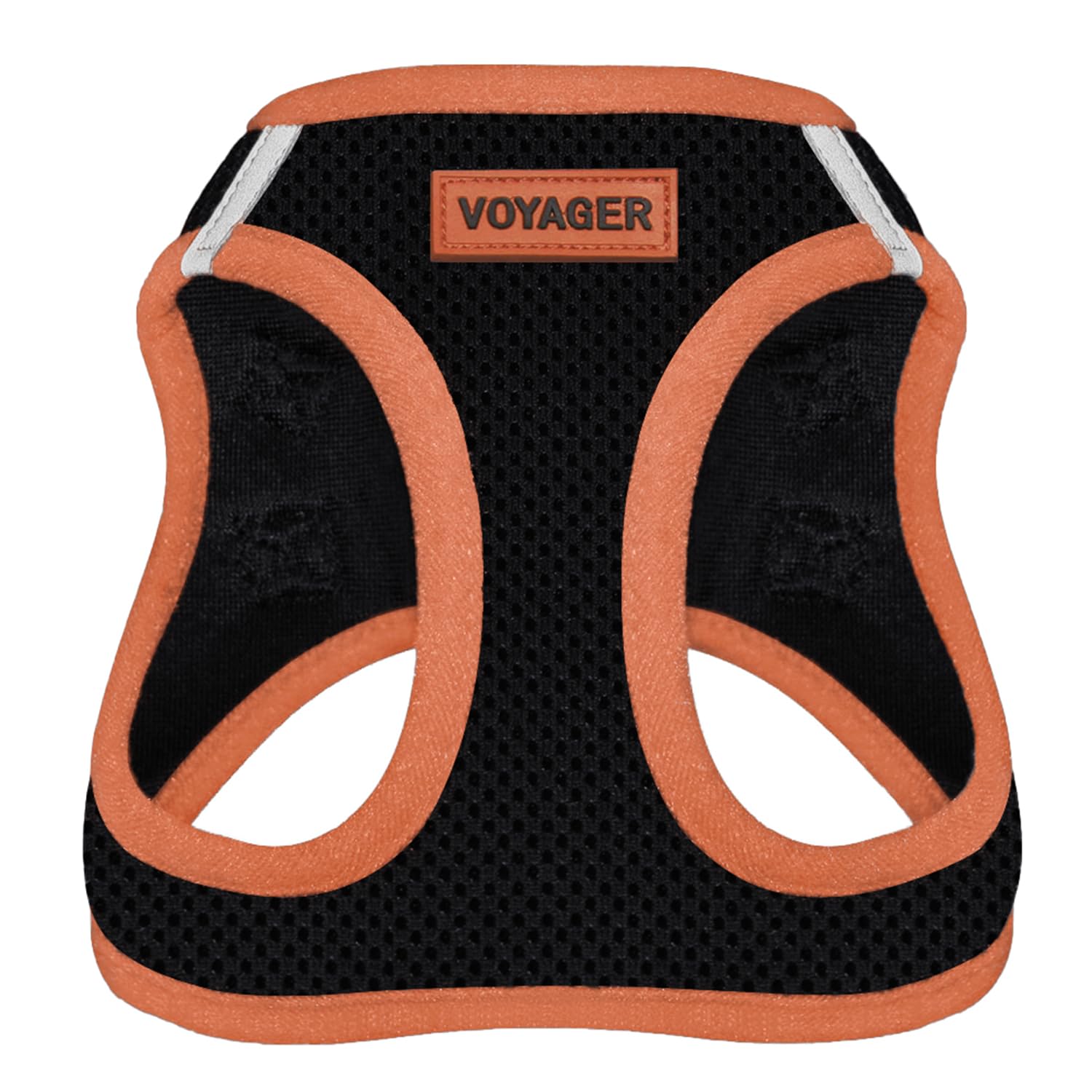 Voyager Step-In Air Dog Harness - All Weather Mesh Step In Vest Harness For Small And Medium Dogs By Best Pet Supplies - Orange Trim, Xs