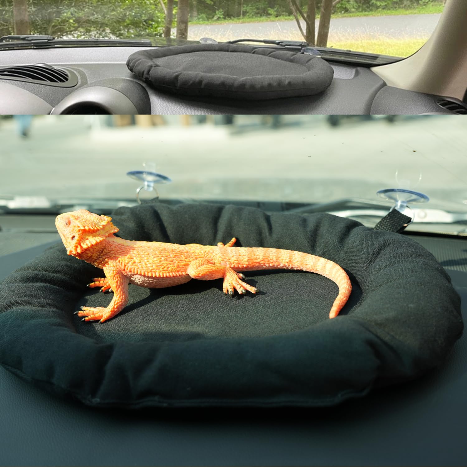 Bearded Dragon Travel Carrier Lizard Car Soft Mat Hammock With Suction Cup Washable Reptile Tank Accessories For Small Animals H