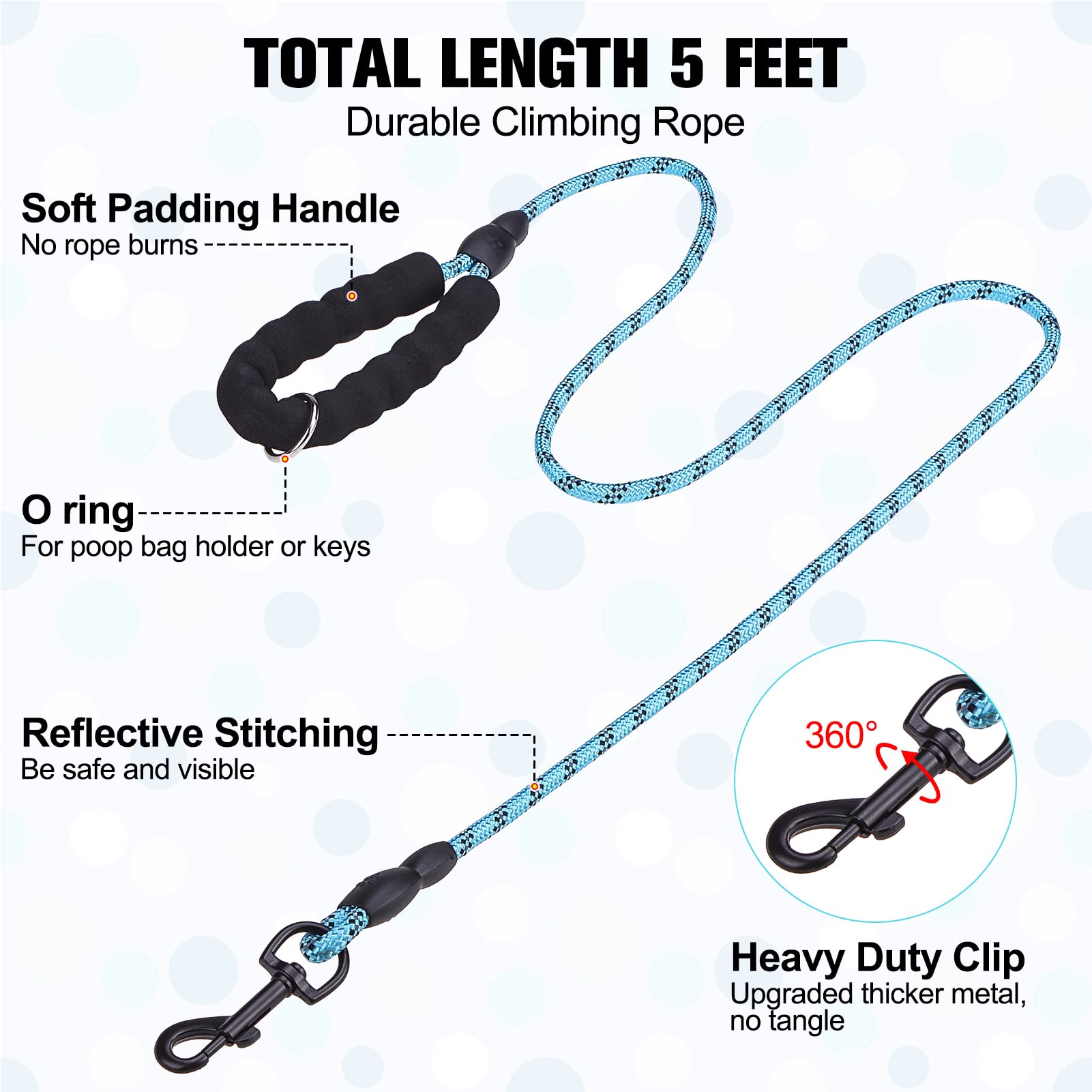 Beautyzoo Step In Dog Harness And Leash Set, Polka Dot Pattern Reflective Dog Harness No Pull No Choke Puppy Harness For Xxs Xs