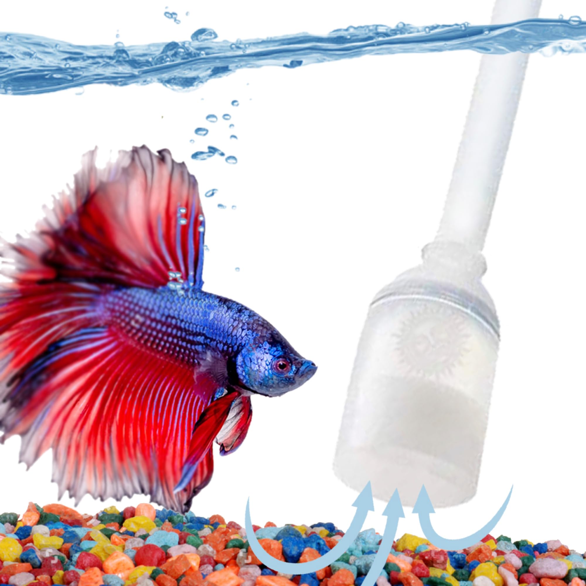 Sungrow Water Siphon Pump For Fish Tank With Priming Bulb, 35 Nozzle Net, 65-Inches, Long Nozzle Sand Cleaning Kit, Fish Gravel
