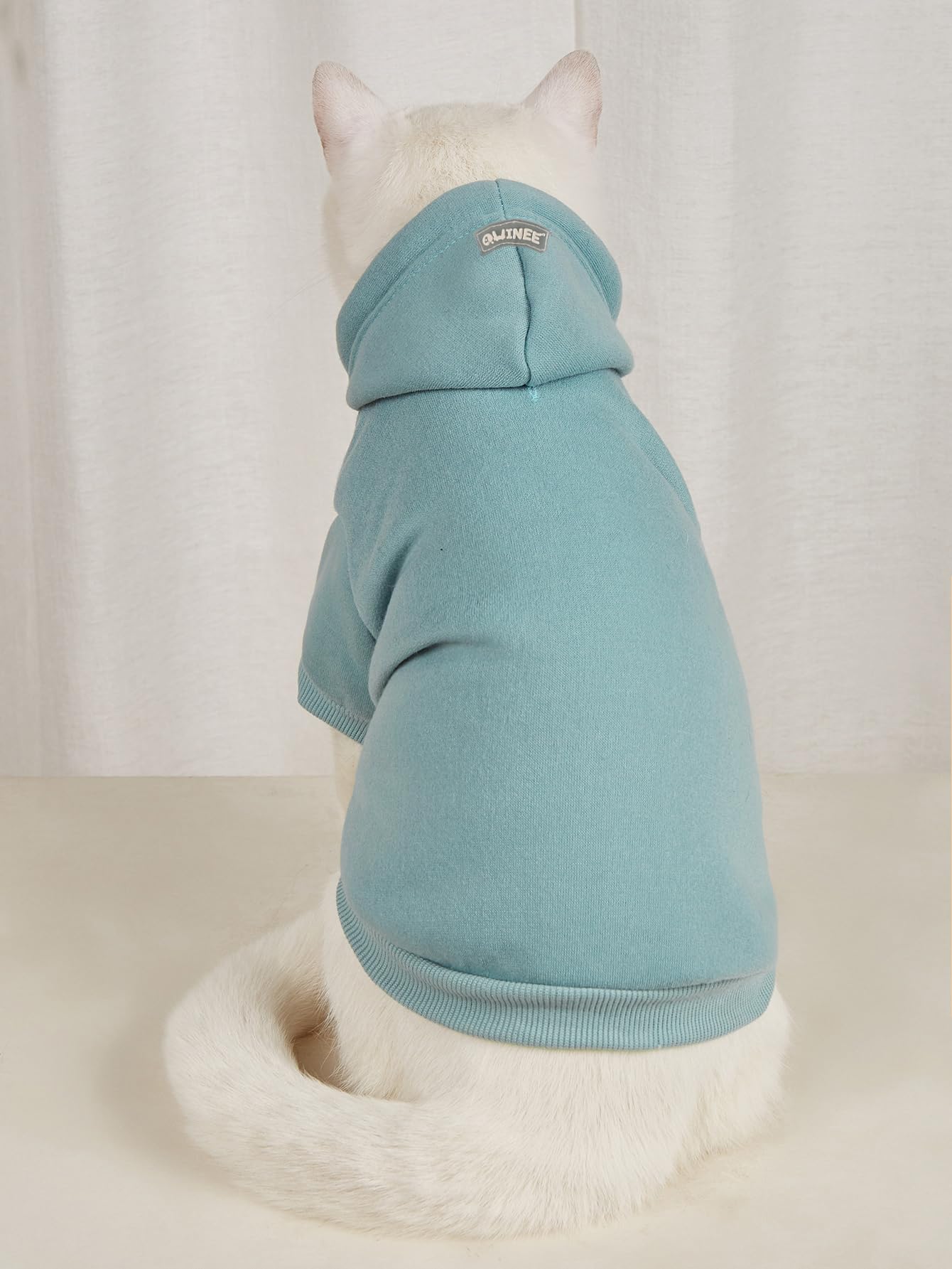 Qweee 3Pcs Basic Dog Hoodie & Cat Apparel - Dog & Cat Warm Jacket, Shirt & Clothes For Puppy & Kitten - Small & Medium Sizes - B