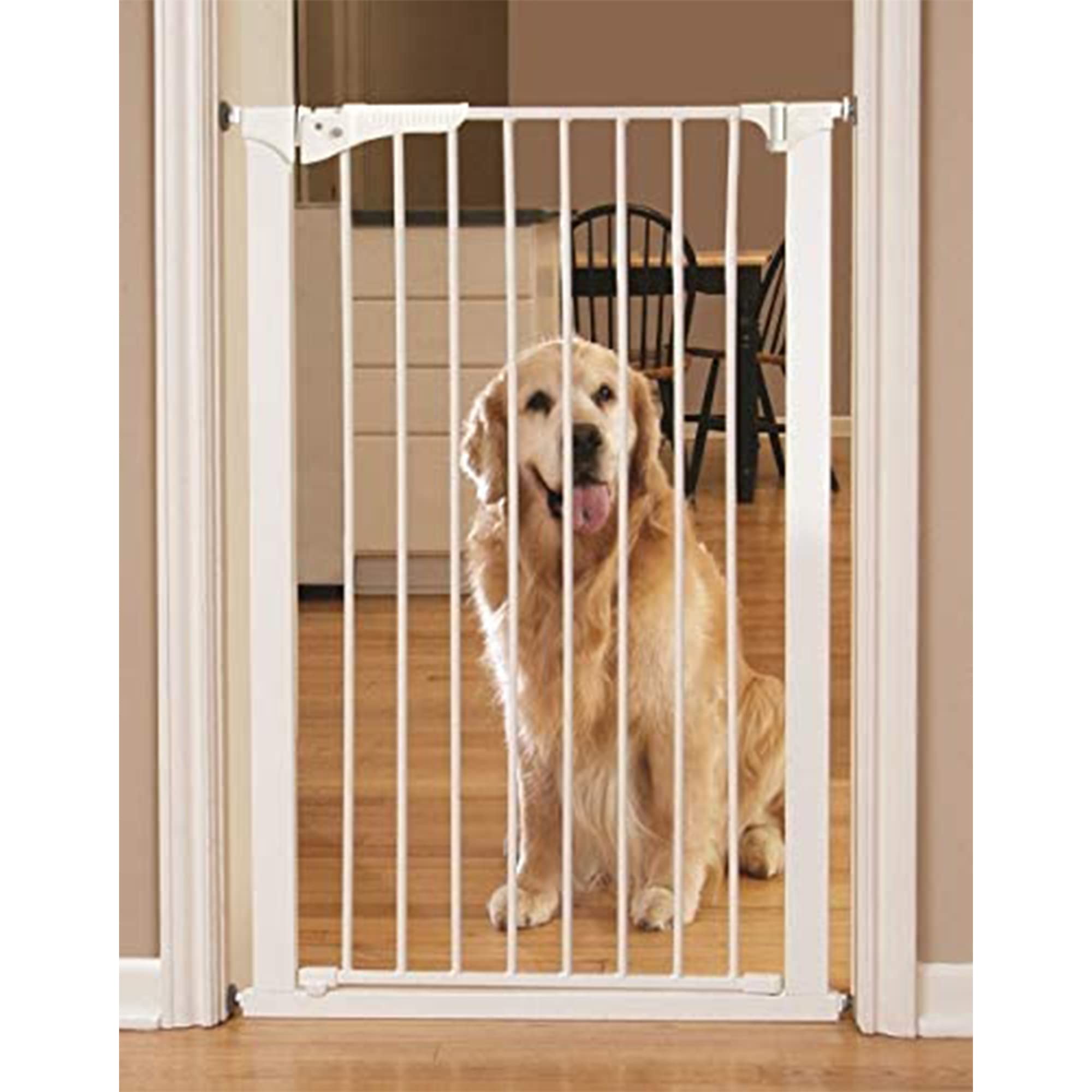 Command Pet Tall Pressure Gate, 42' H/29-32' W, White (Pg5142)