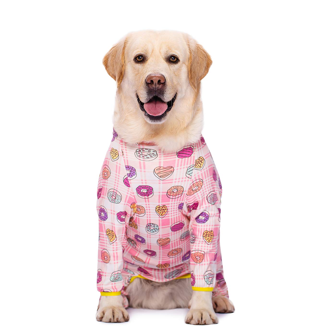 Cotton Medium Large Dog Onesie Surgery Recovery Suit For Medium Large Bodysuit Dogs Pajamas Pjs,Full Covered Dog Recovery Suit A