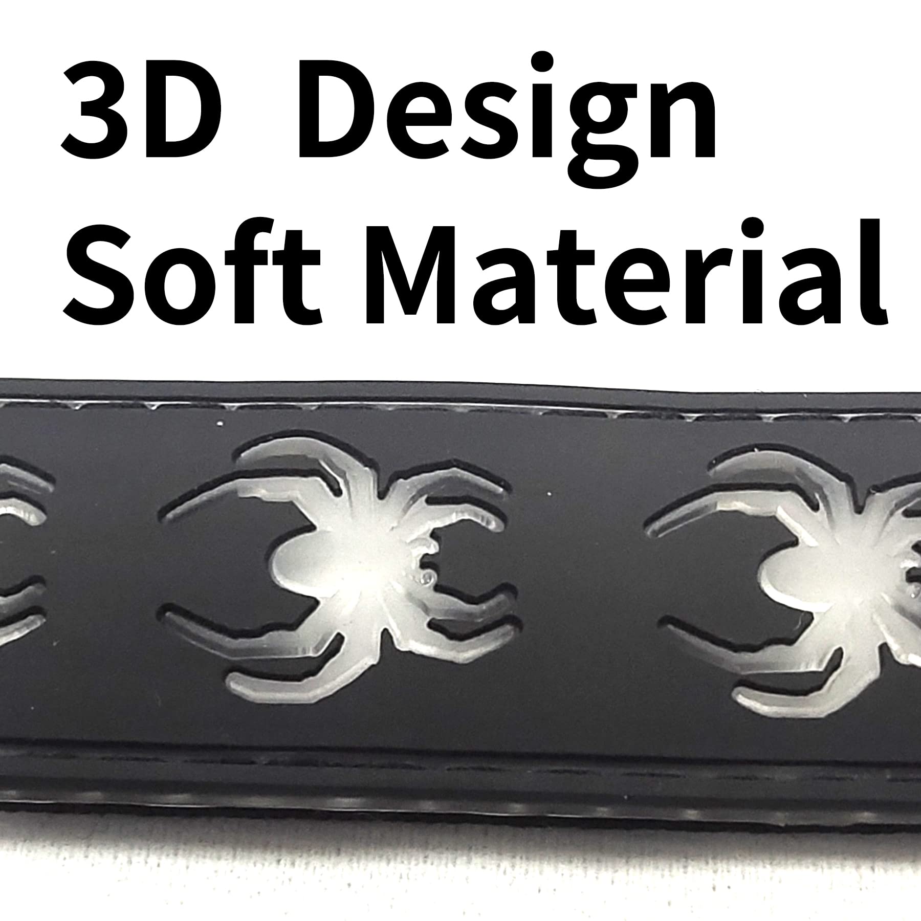 Dogled Usb-C Led Light Up Dog Collar, 3D Design Comfortable And Soft Material,Multicolored Lighting,Night Dog Collar (Sp-Blue, M