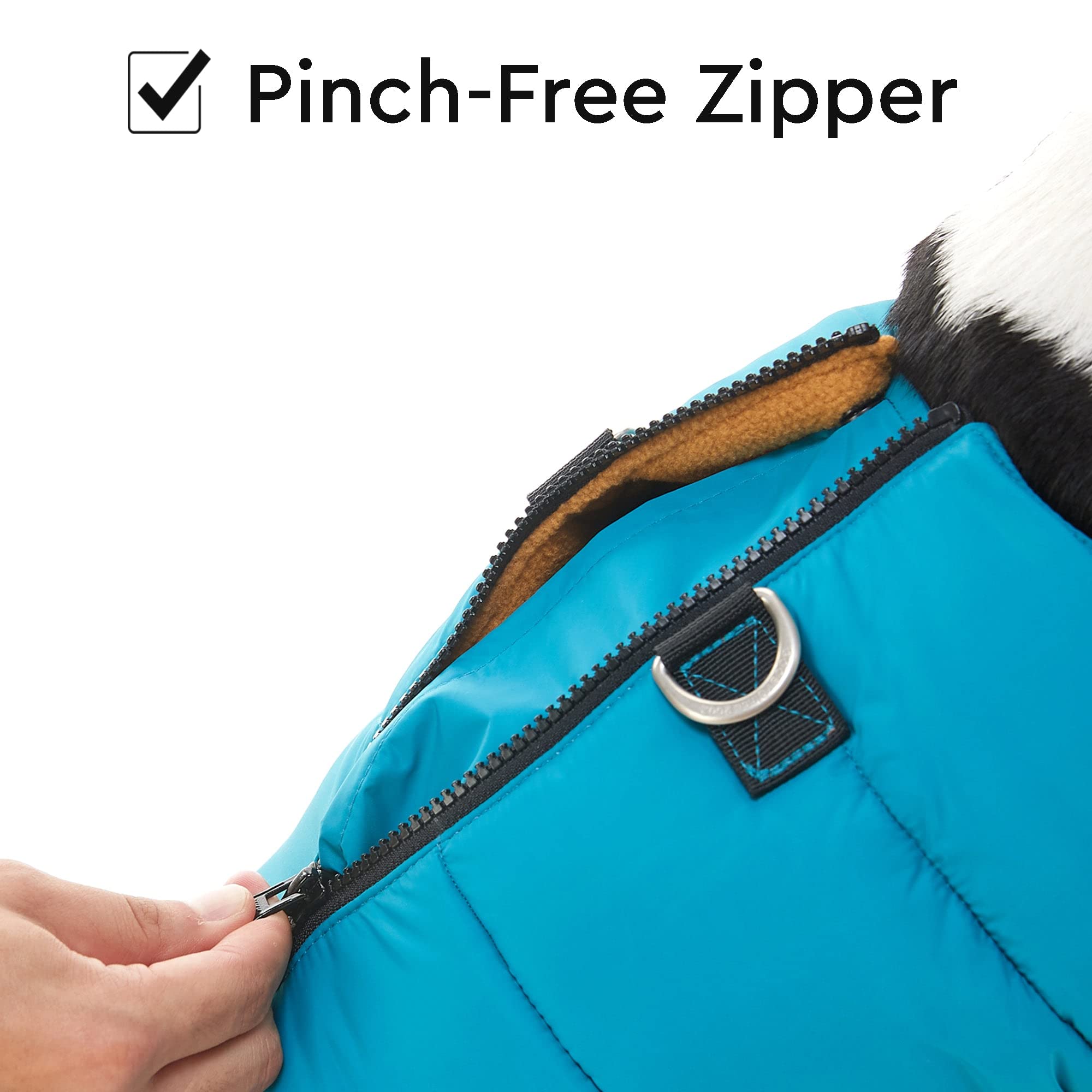 Gooby Padded Vest Dog Jacket - Solid Black, X-Small - Warm Zip Up Dog Vest Fleece Jacket With Dual D Ring Leash - Water Resistant Small Dog Sweater - Dog Clothes For Small Dogs Boy And Medium Dogs