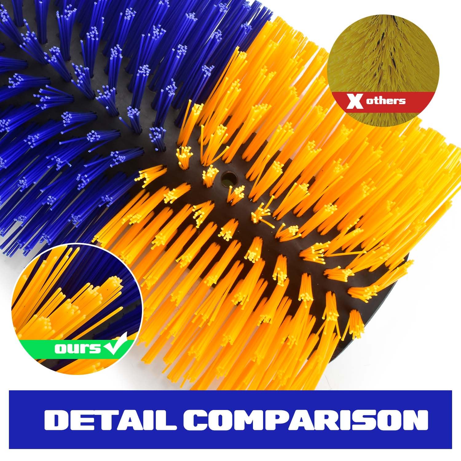 Conli 2 Pcs Livestock Scratching Brush With 8 Screws, Horse Brushes For Grooming, Cow Scratcher Goat Scratching Post Relieves It