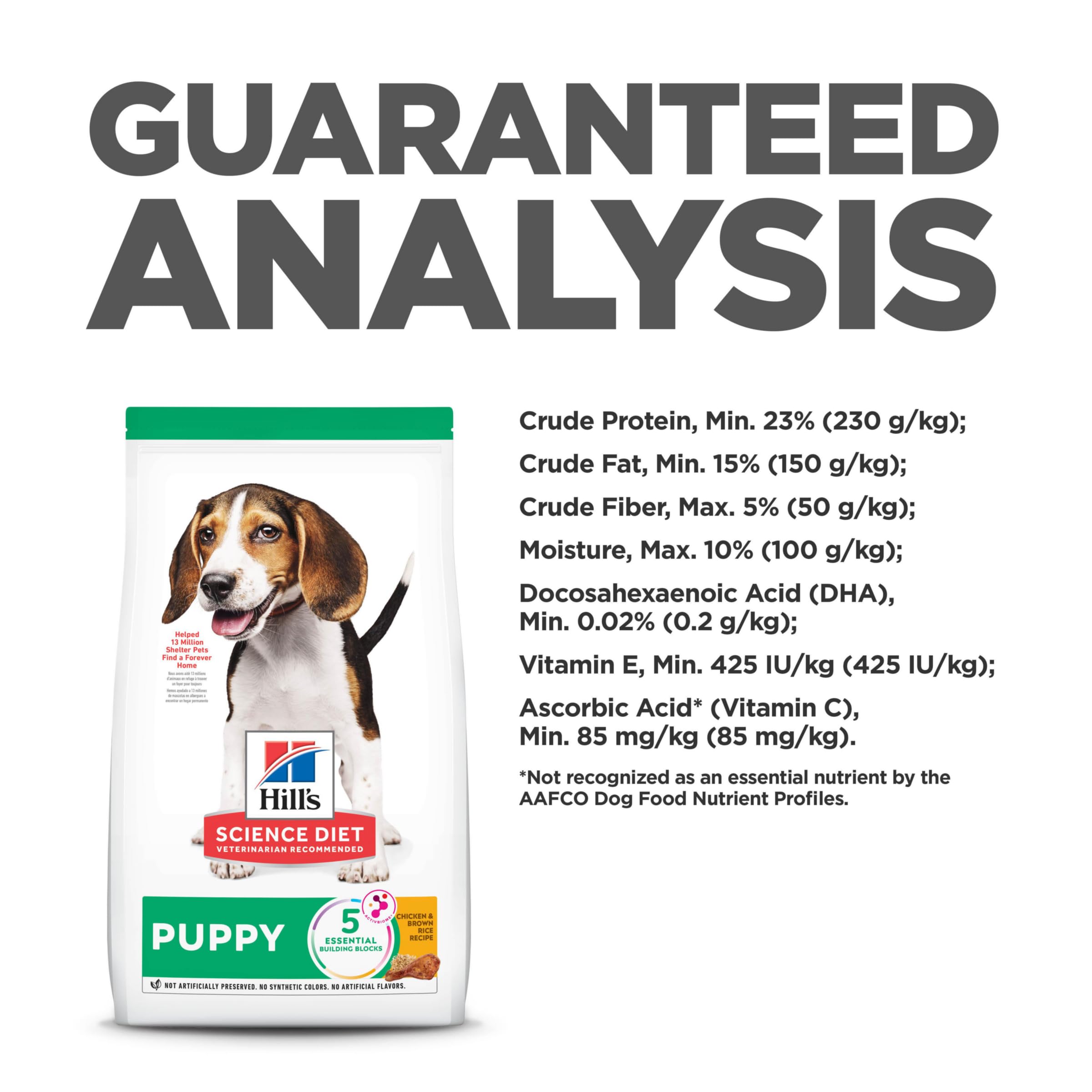 Hills Science Diet Puppy, Puppy Premium Nutrition, Dry Dog Food, Chicken & Brown Rice, 27.5 lb Bag