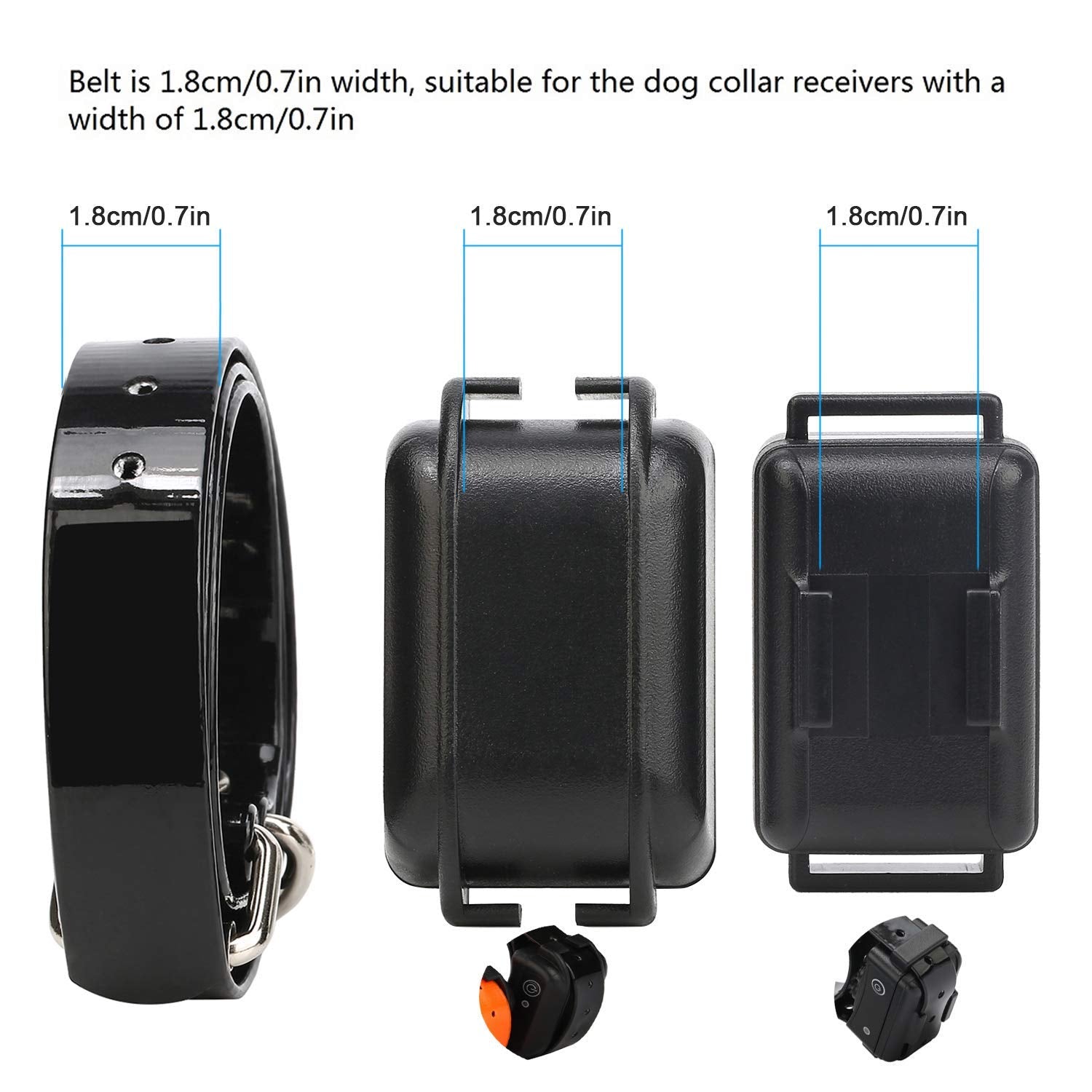 Trainpro Replacement     Collar Strap Bands With Double Buckle Loop Training For All Brands Of Pet Shock Bark E Collars And Fenc