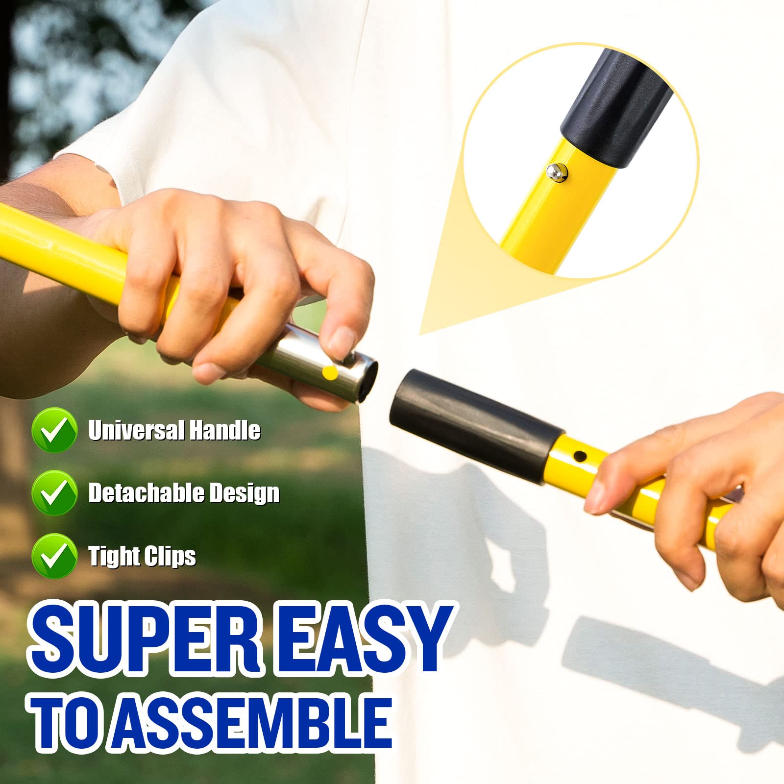 Pooper Scooper For Large Dogs, Adjustable Long Handle Metal Tray And Spade Poop Scooper For Dogs With Bin For Pet Waste Removal,