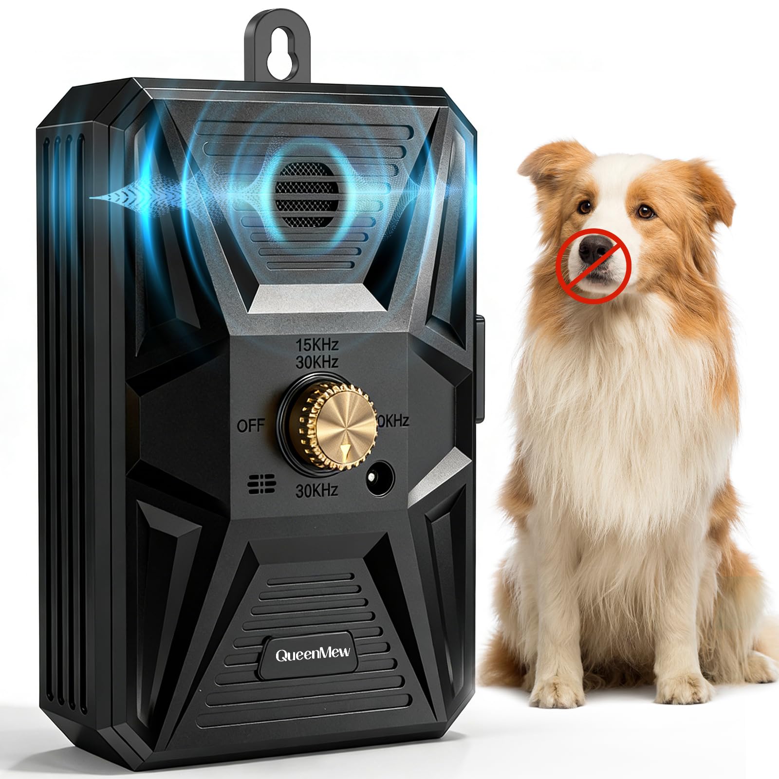 Anti Barking Devices, Auto Ultrasonic Dog Bark Deterrent Devices Long Range 50ft, 3 Modes Rechargeable Bark Box Barking Control 