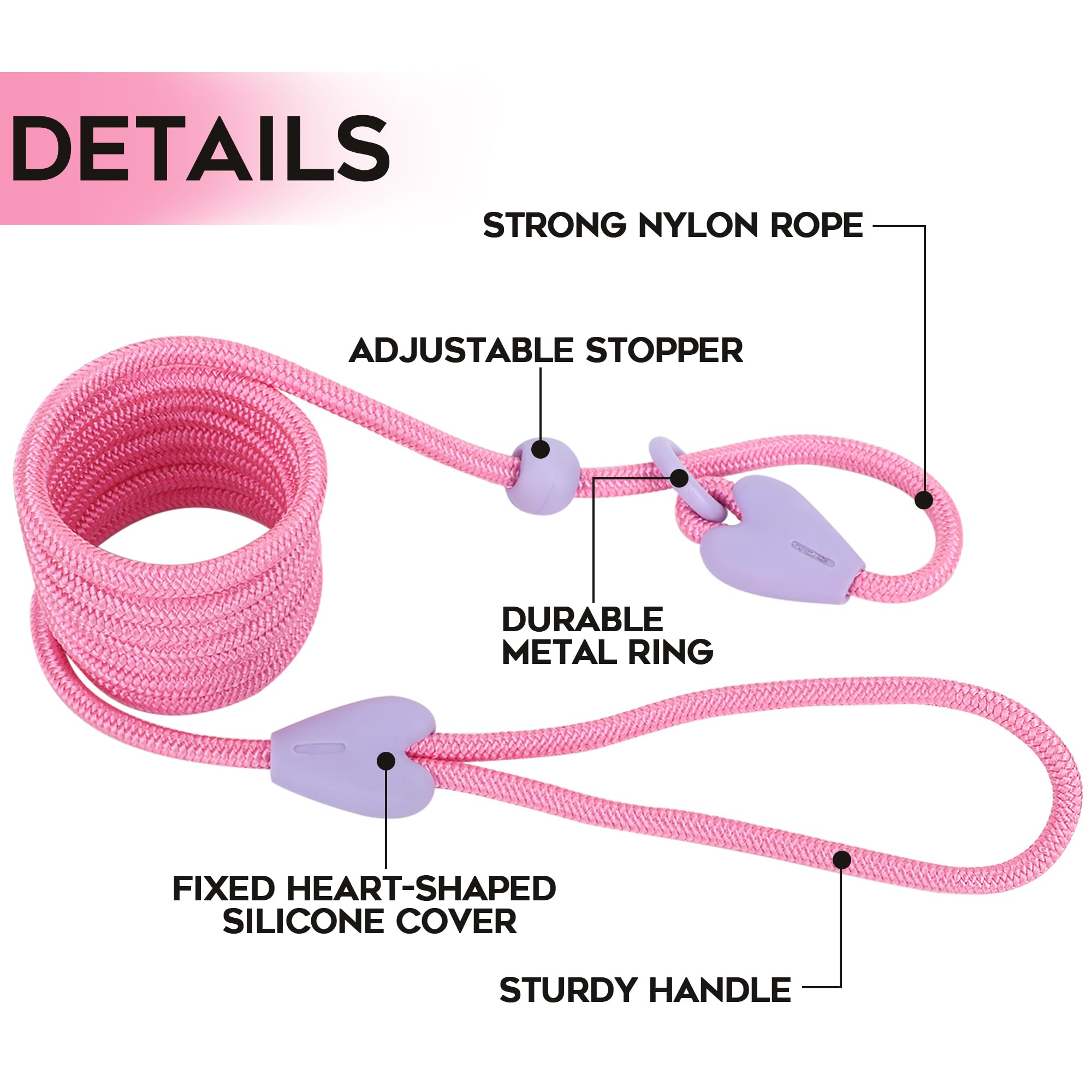 Slip Lead Dog Leash Slip Lead 6 FT Dog Training Leash 6 Color Slip Leads for Dogs Dog Leashes for Medium Dogs No Pull Dog Leash