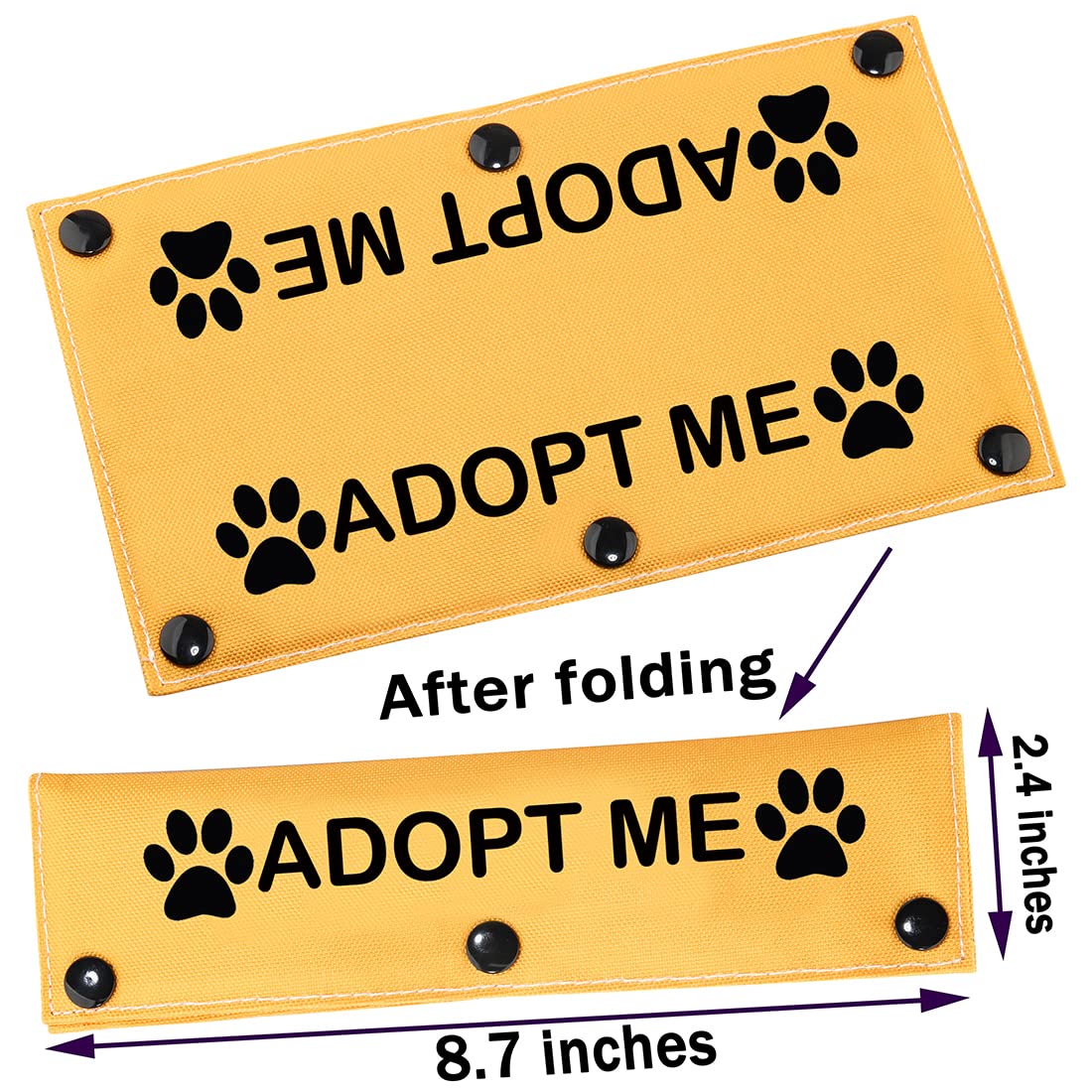 Pwhaoo Adopt Me Leash Sleeve Dog Leash Tag Adopt Me Dog Leash Wrap Dog Gift Dog Owner Gift Dog Rescue Gift (Adopt Me Sleeve)