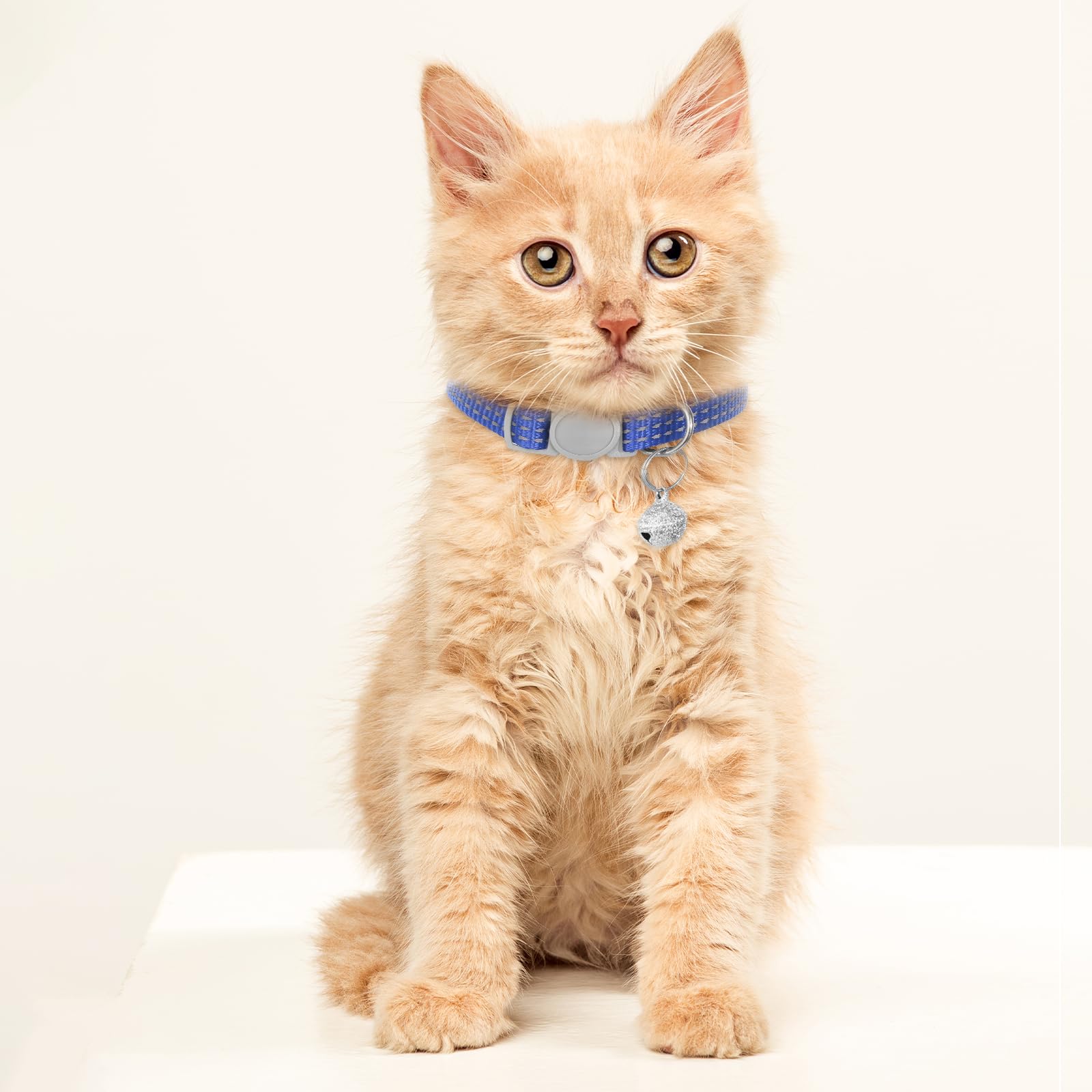 5 Pcs Reflective Cat Collar Breakaway, Breakaway Dog Collar, Cat Collar With Bells, Soft Adjustable Pet Collars For Small Medium