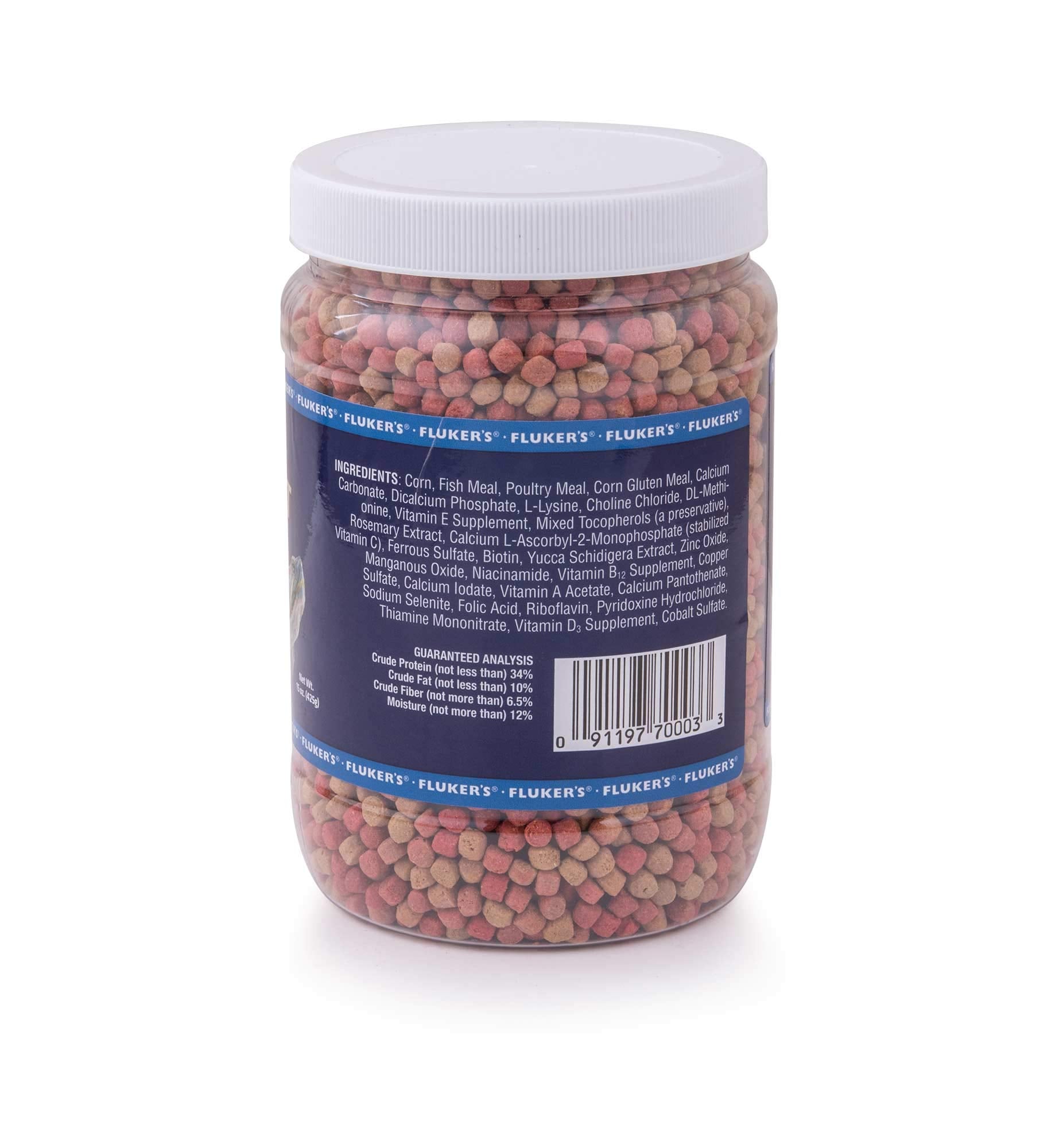 Flukers Aquatic Turtle Diet, Food Pellets for Turtles, 15 oz