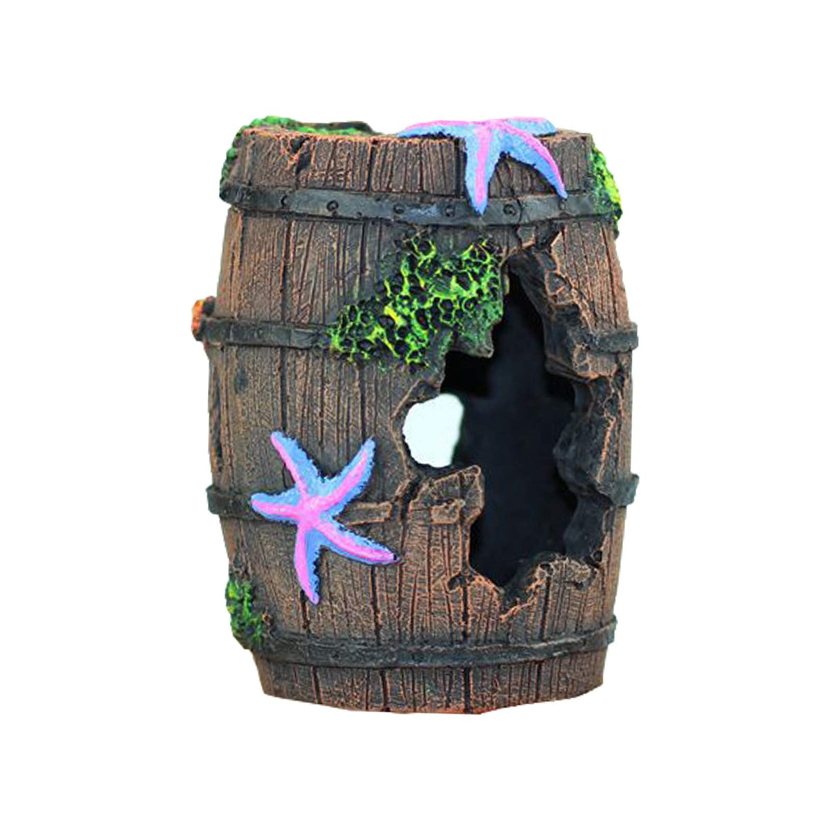 Wishlotus Aquarium Fish Tank Decorations, Aquarium Hideout House Theme Plastic Plants Fish Cave Aquarium Castle Mermaid Ornament