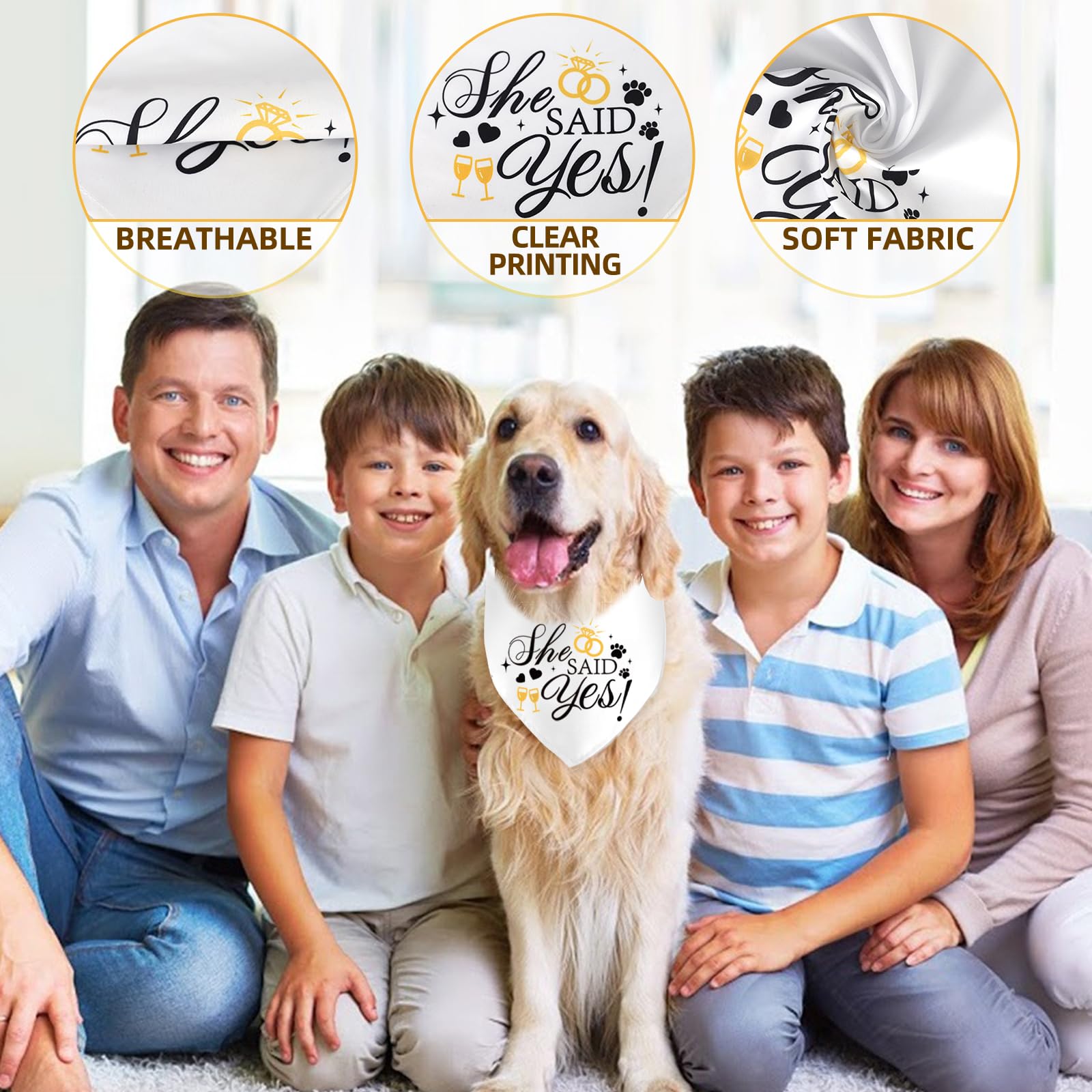 2 Pack Engagement Gifts For Couples My Humans Are Getting Married Dog Bandanas She Said Yes Dog Bandanas For Wedding Bridal Show