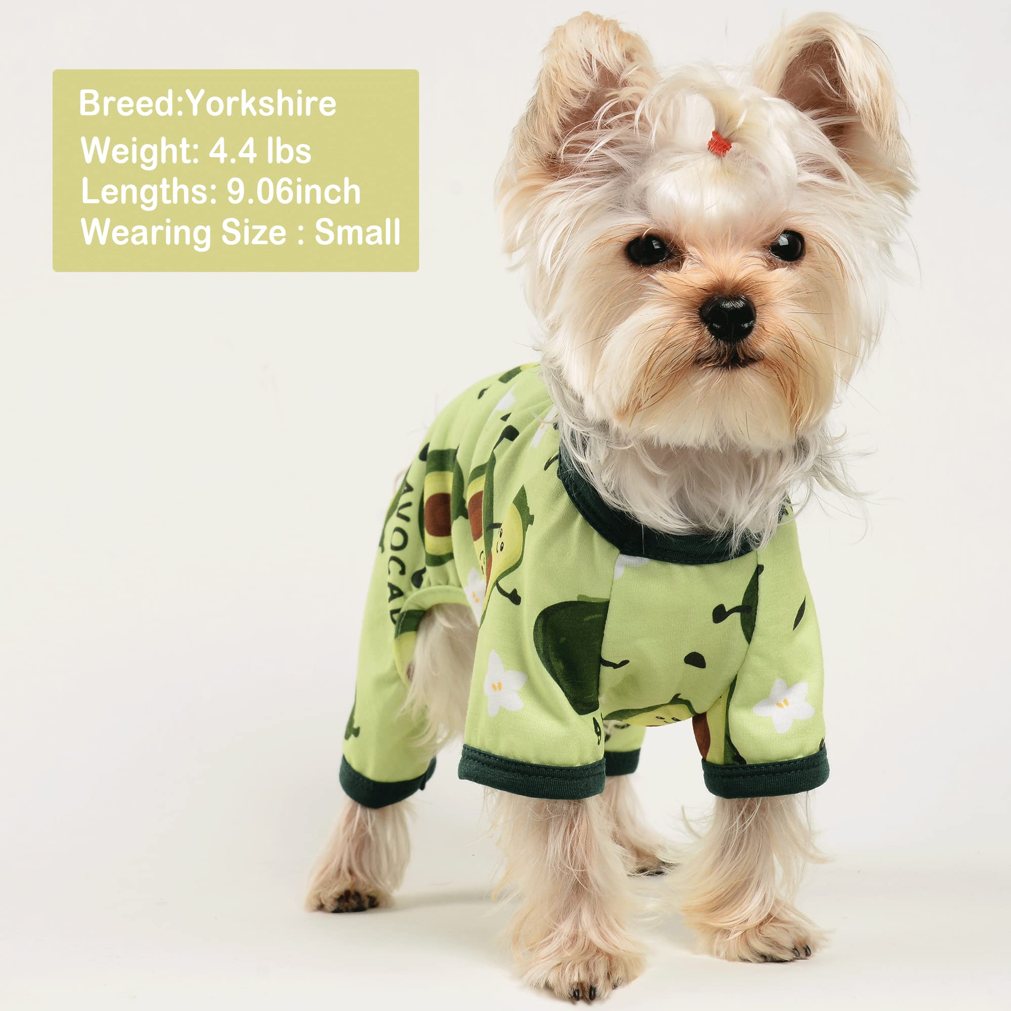Dog Pajamas Kiwi Puppy Apparel Doggie Onesies Pet Clothes Cat Pjs for Small Dog Boy Girl