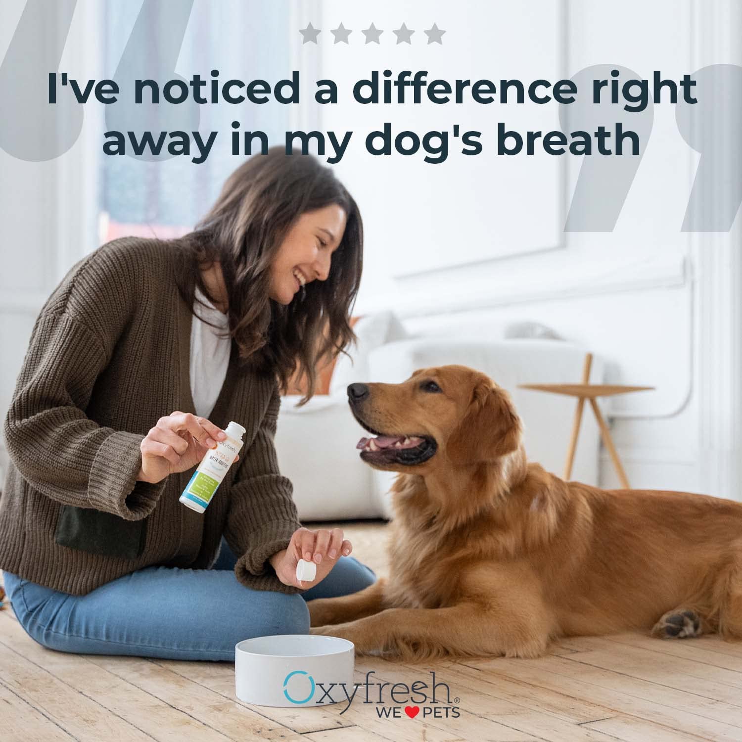 Oxyfresh Pet Dental Kit - Vet-Formulated Toothpaste & Water Additive, 1oz + 3oz, 3 Large Brushes - Fresh Breath & Clean Teeth for Dogs & Cats