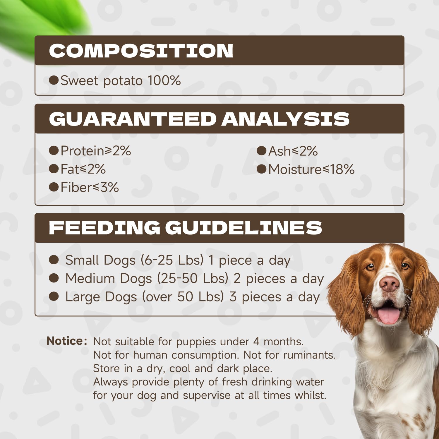 KUADELRO Sweet Potato Dog Treats, Healthy Natural Training Treats for Dog Snacks Low Fat Soft Chews for Small Medium Large Breed