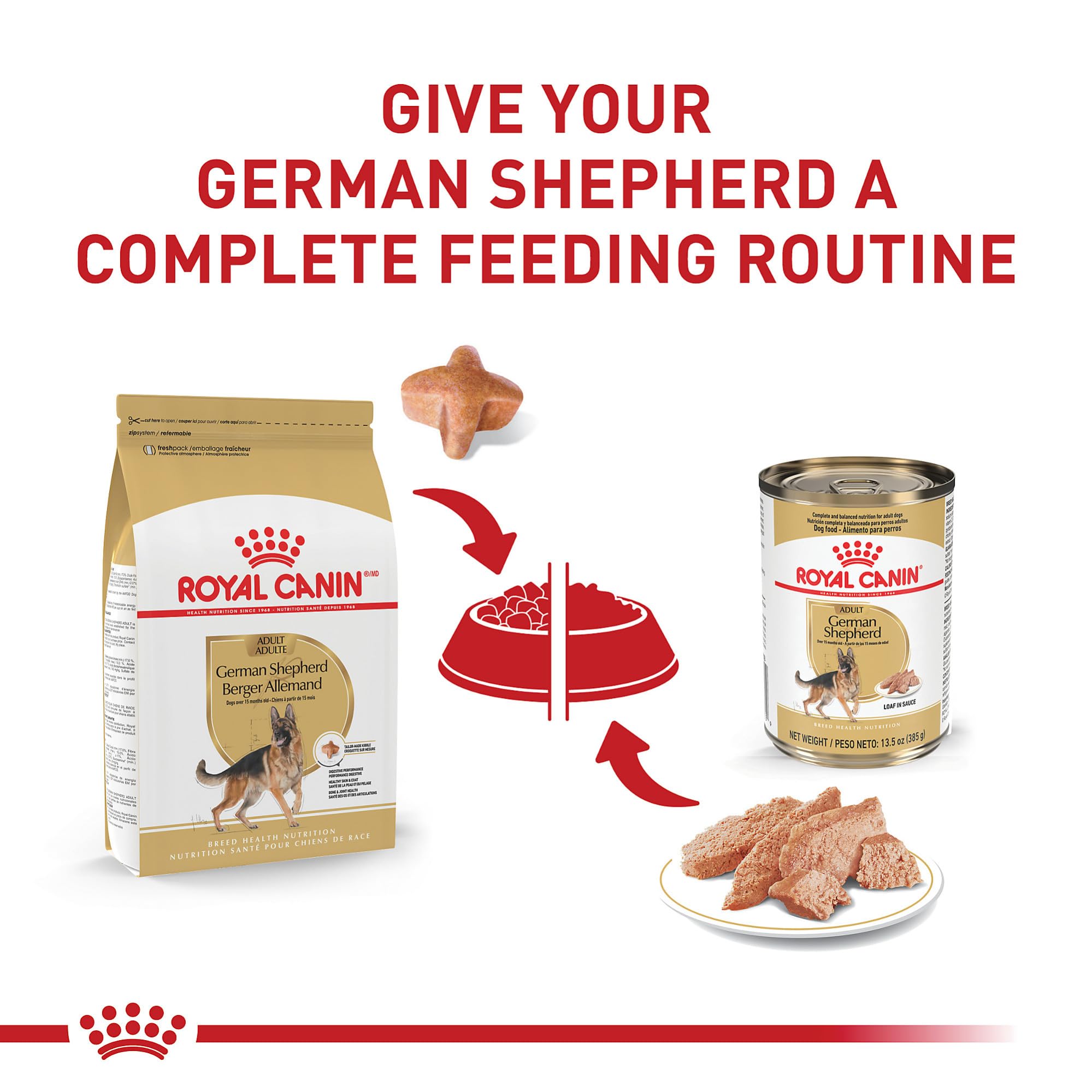 Royal Canin German Shepherd Adult Dry Dog Food, 30 lb bag