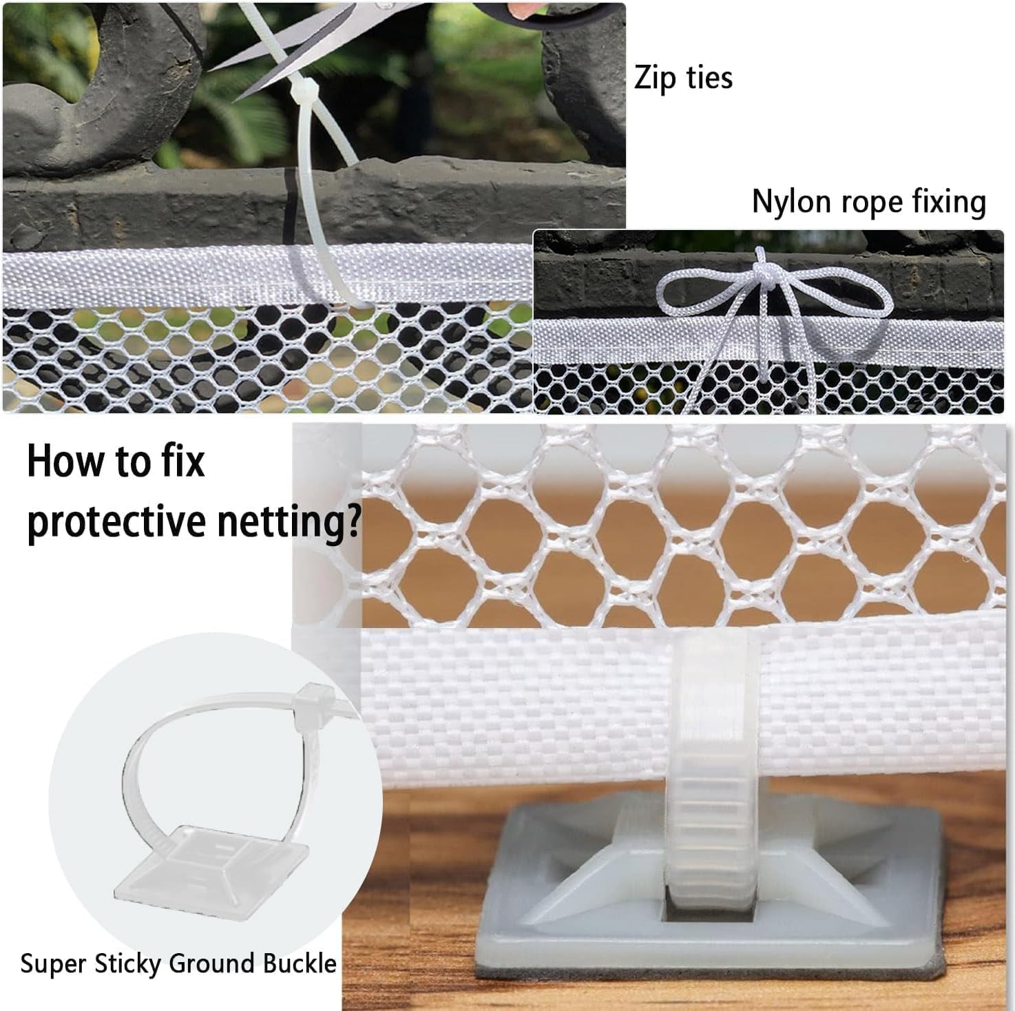 Banister Guard for Baby - 15ft x 3ft Balcony Netting for Pets, Stair Netting Child Safety Net, Stair Railing Proof Mesh for Kids