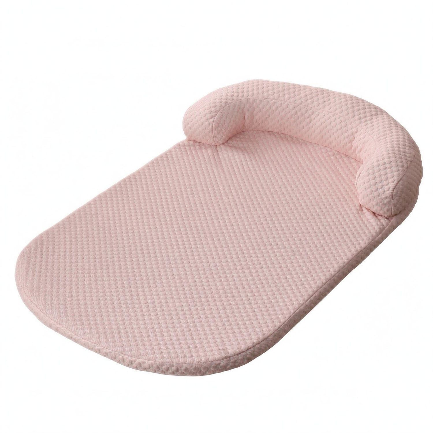 PEXORVA Raised Headrest Headrest Cushion Pet Mat Rounded Corners Quilted Dog Cushion Textured Pet Cushion Bed Padded