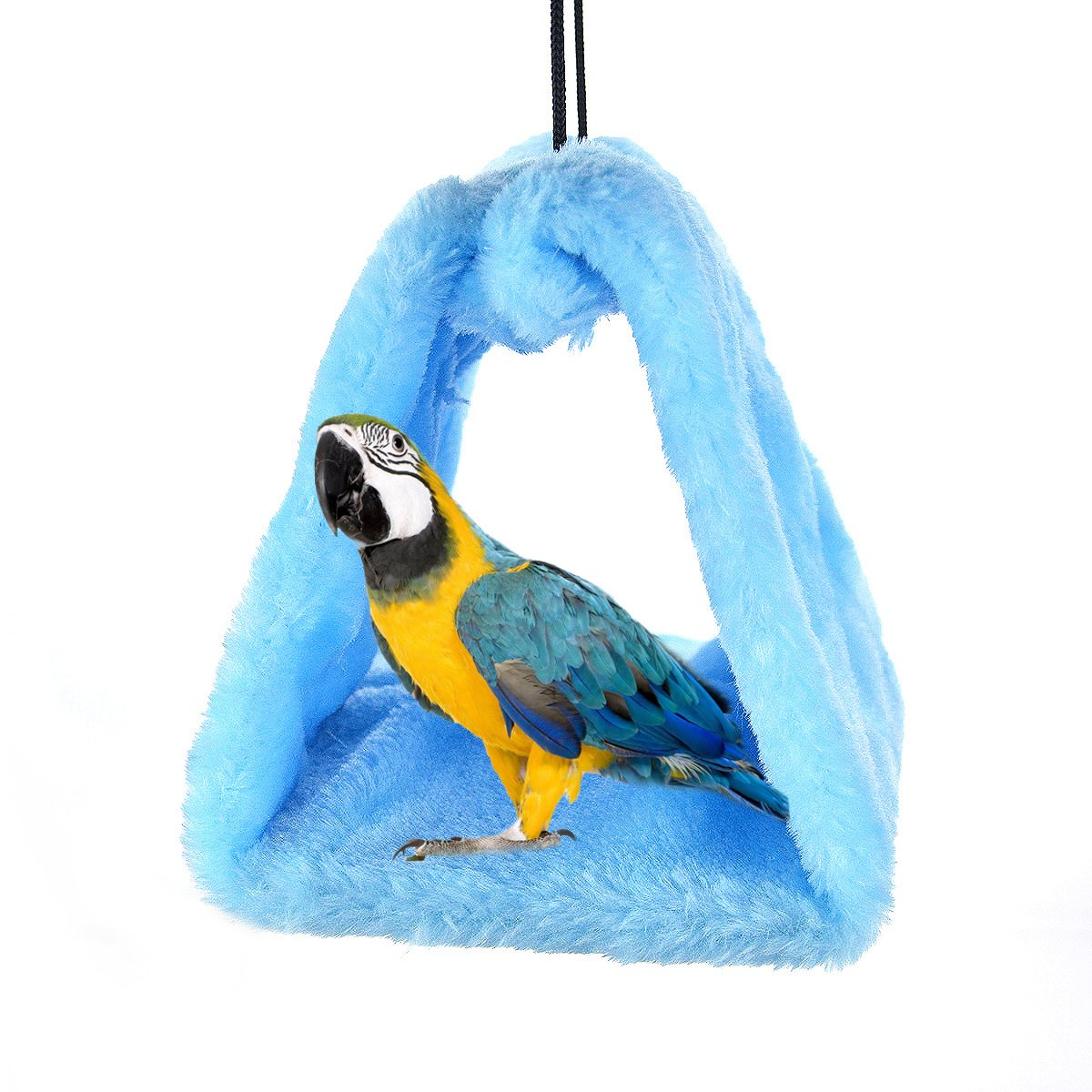 Winter Warm Bird Nest House Shed Hut Hanging Hammock Finch Cage Plush Fluffy Birds Hut Hideaway for Hamster Parrot Macaw Budgies