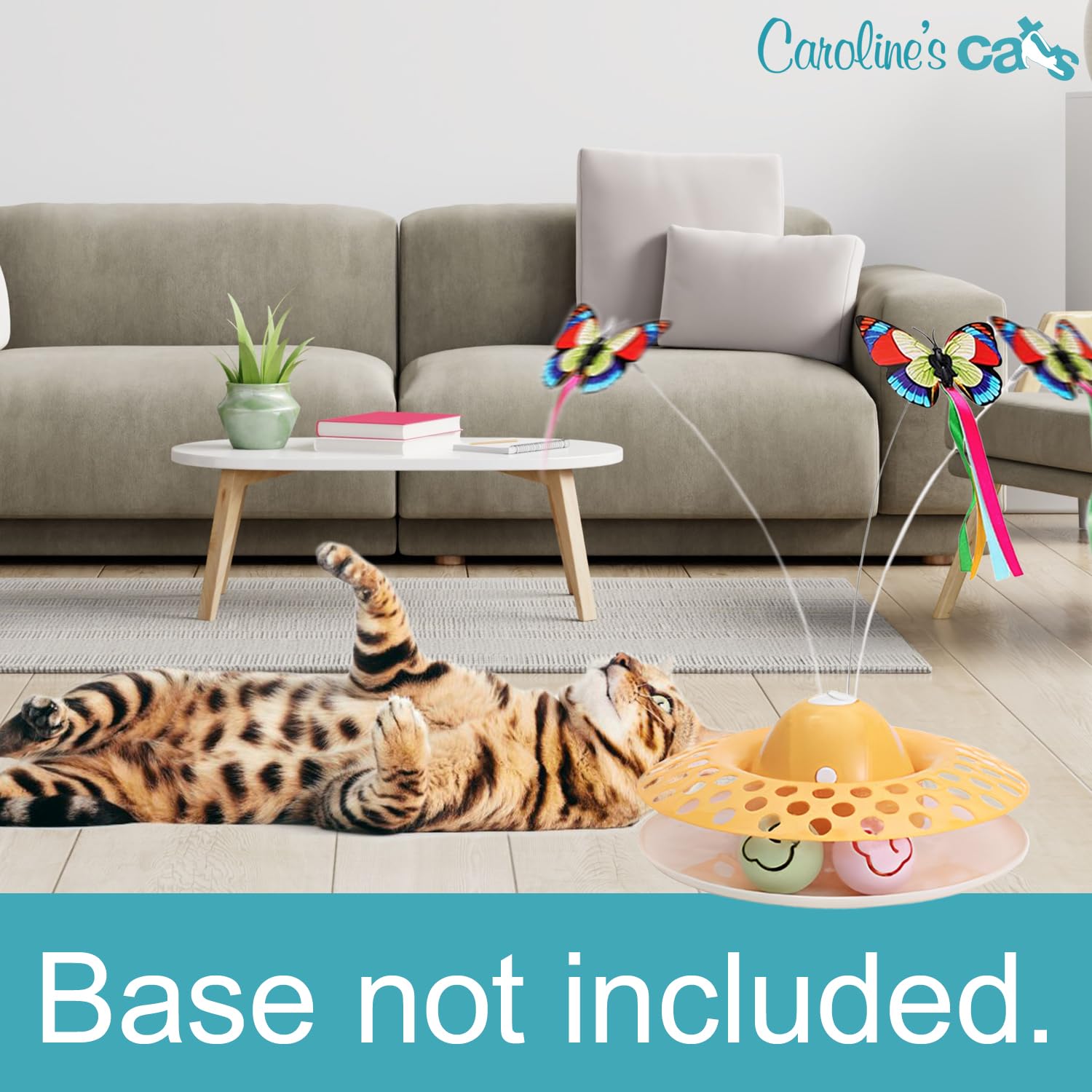 Carolines Cats Fluttering Butterfly Cat Toy Refill, Replacement Butterflies, Fits All for Paws and Several Other Brands