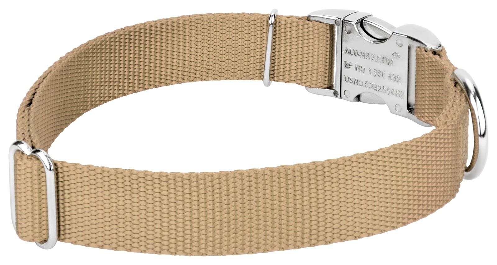 Country Brook Design - Vibrant 30+ Color Selection - Premium Nylon Dog Collar With Metal Buckle (Extra Large, 1 Inch, Copper Gold)