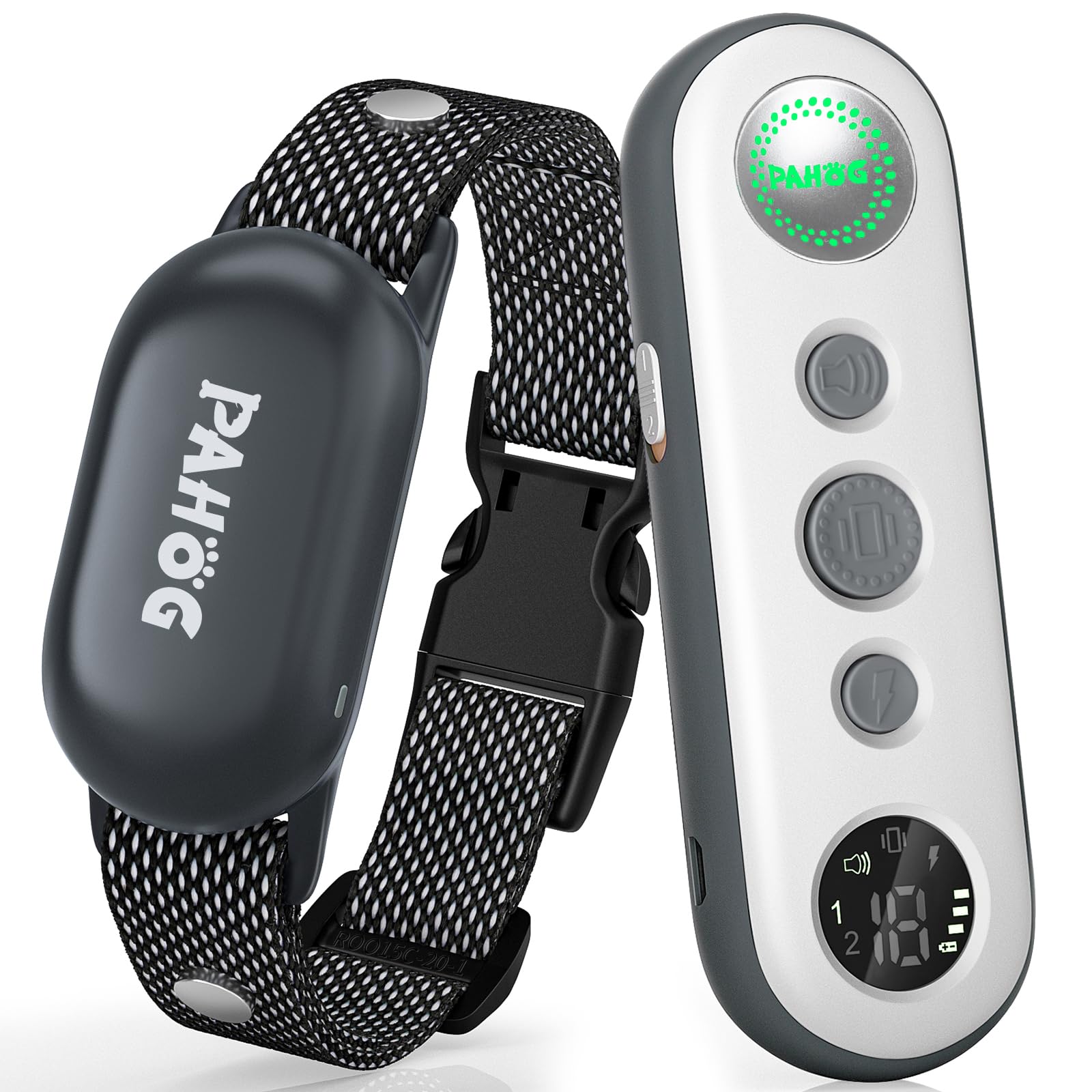 Pahog Dog Training Collar With Remote, Electric Dog Shock Collar For Large Medium Small Dogs (8-120 Lbs), Rechargeable Ipx7 Wate