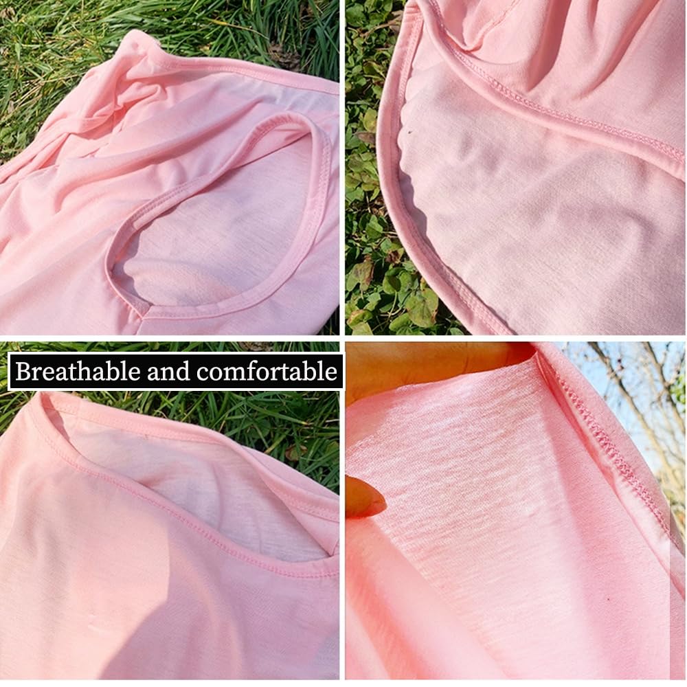 Aniac Pink Xl Dog Shirt For Girl Boy Solid Cotton Dog T-Shirt Summer Basic Tank Top Breathbal Sleeveless Doggy Vest Cooling Pet