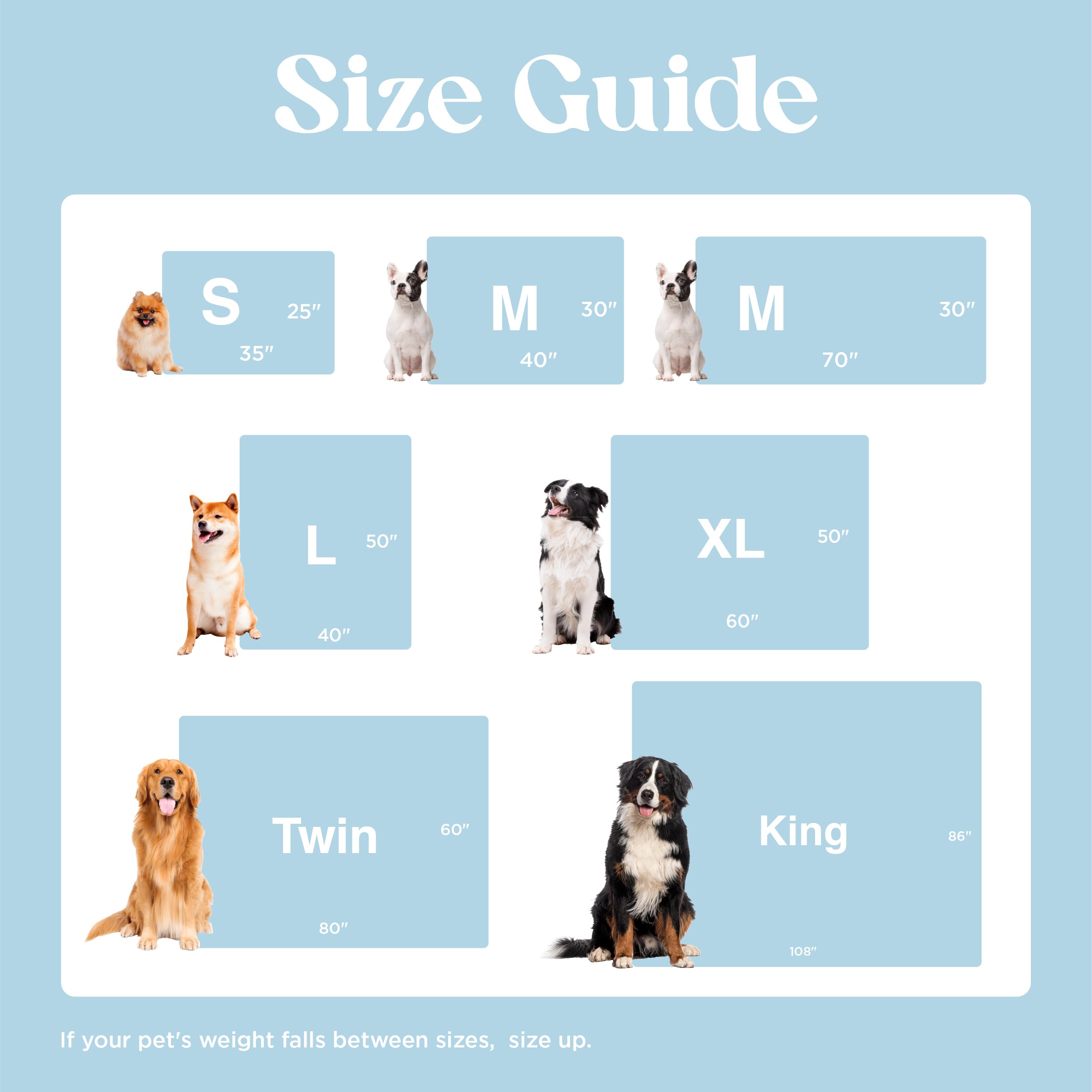 LE SURE Waterproof Dog Blanket - Washable Sherpa Fleece & Jacquard, Medium (30x40"), Blue