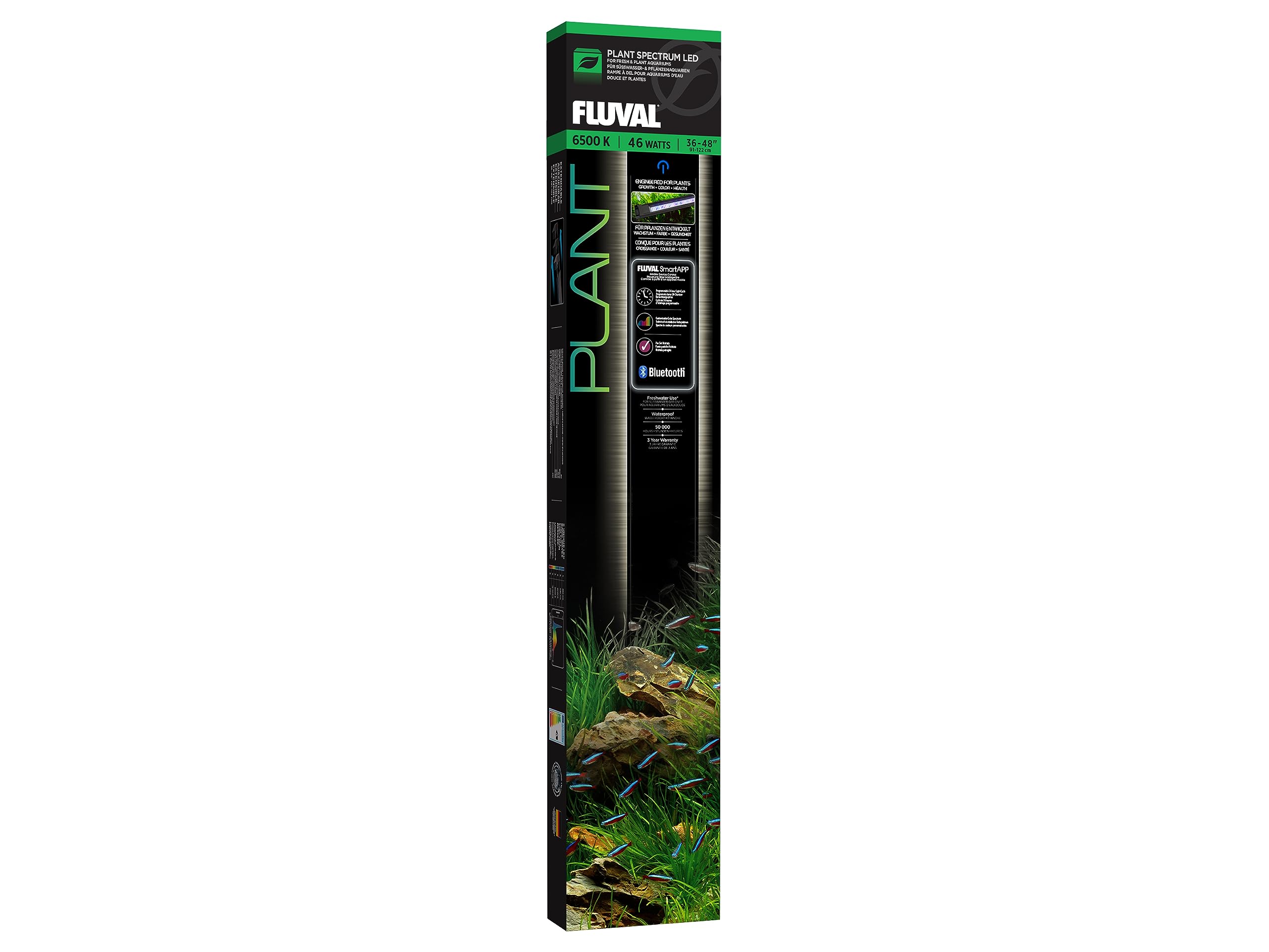 Fluval Plant 3.0 Led Planted Aquarium Lighting, 46 Watts, 36-46 Inches